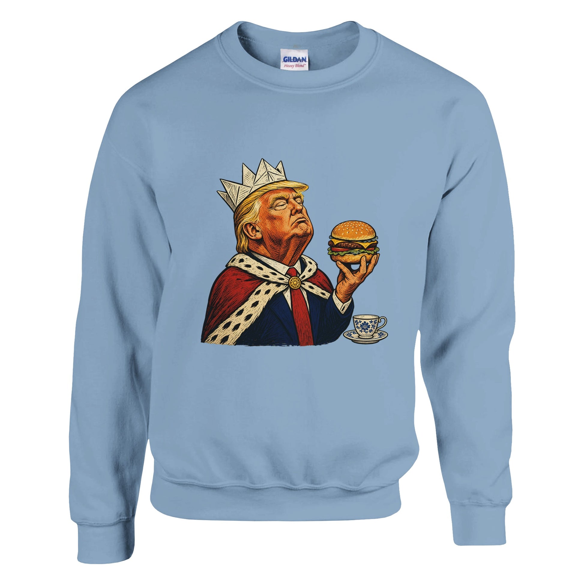 The Very Temporary Monarch — Trump Satire Sweatshirt — product view 10