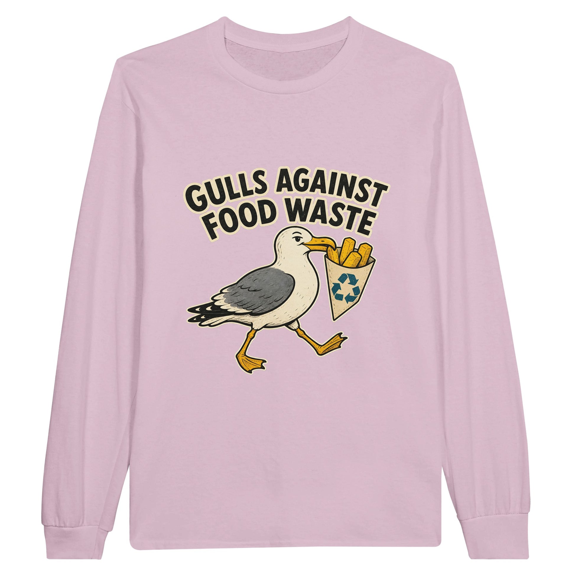 Gulls Against Food Waste Graphic Long-Sleeve T-shirt — product view 6