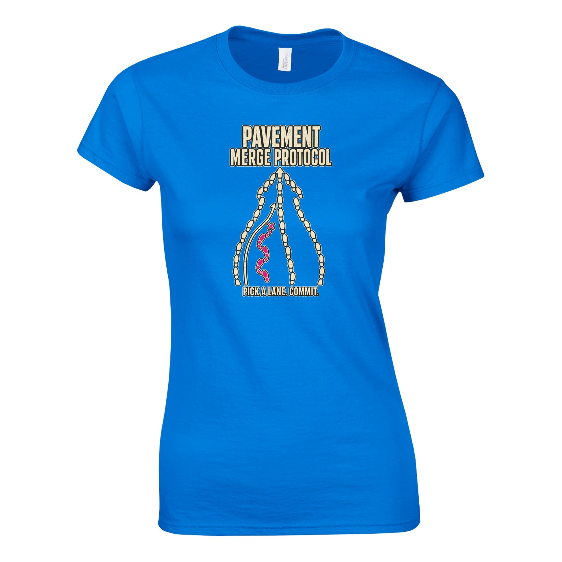 Pavement Merge Protocol — Pick a Lane Women's T-shirt — product view 7