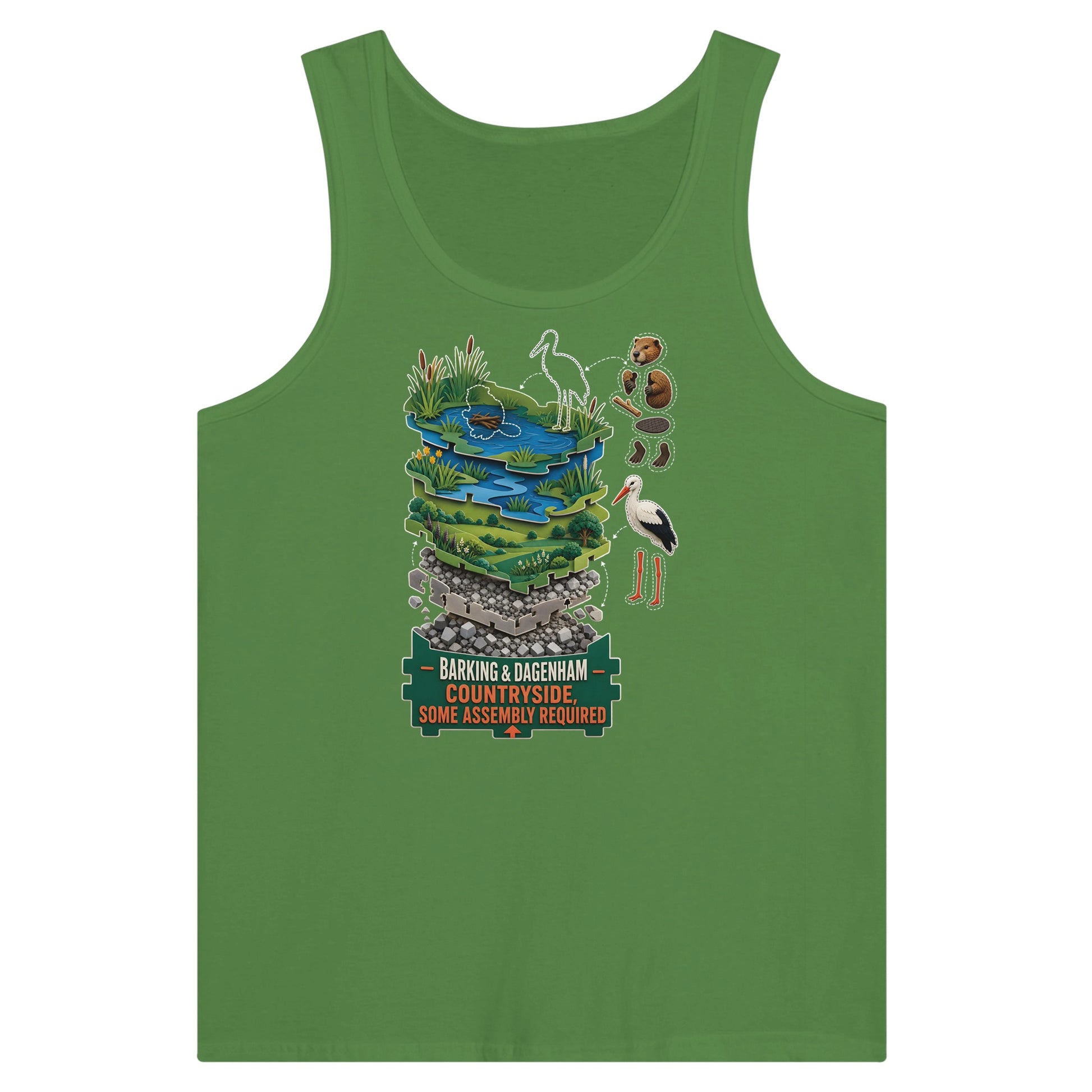 Barking & Dagenham Countryside Premium Unisex Tank Top — product view 13