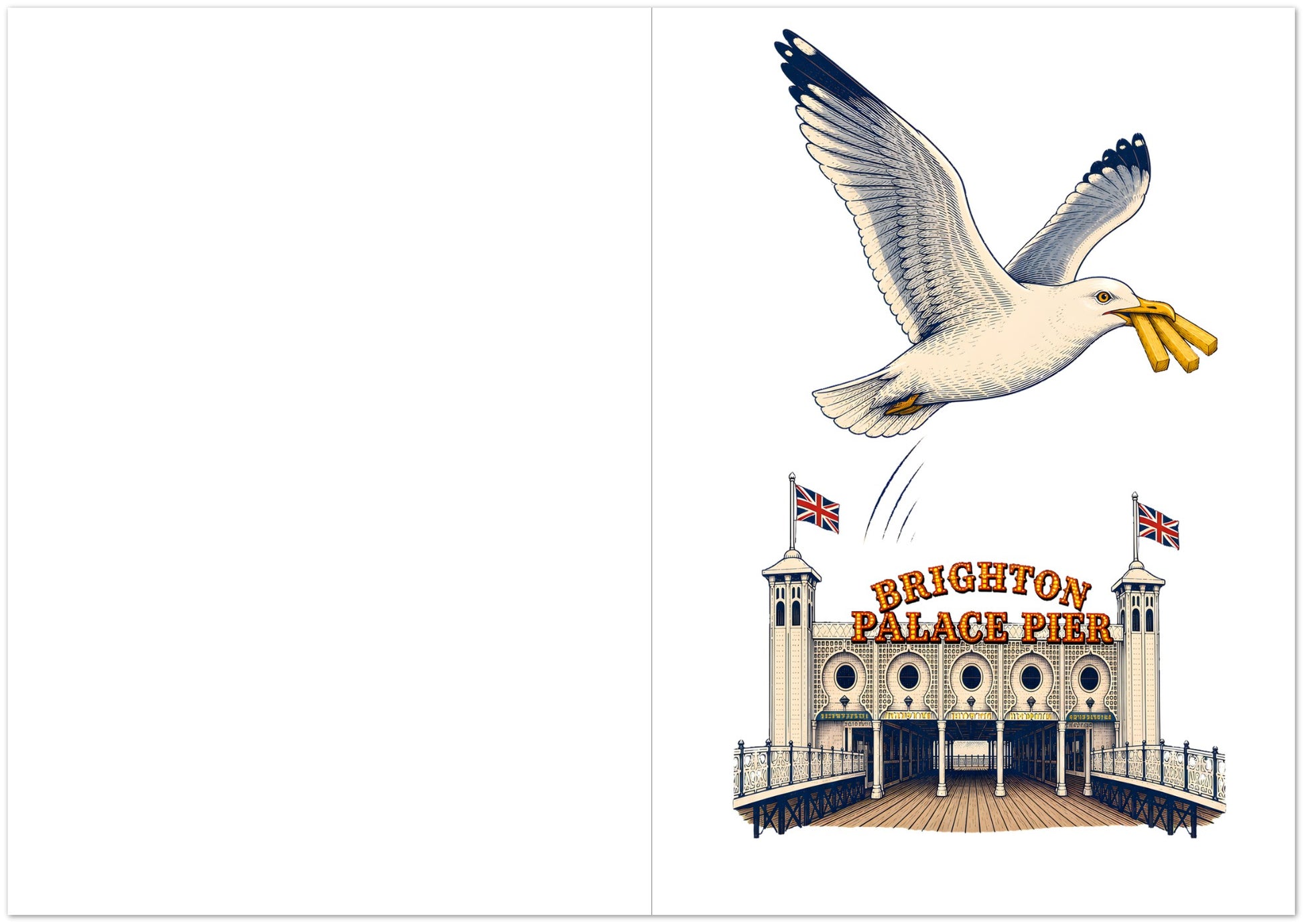 Brighton Palace Pier Chip Heist Greeting Card Pack — product view 5