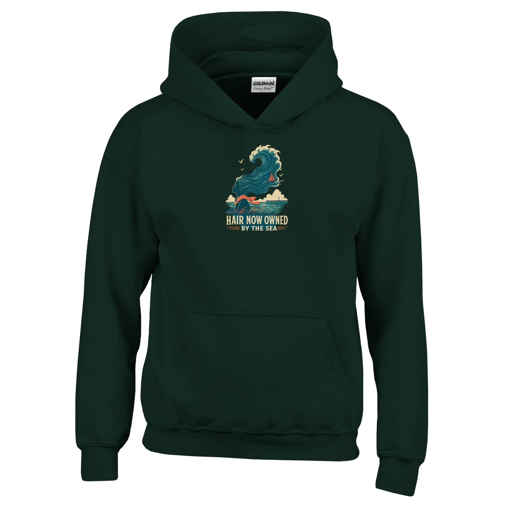 Hair Now Owned by the Sea Kids' Hoodie — product view 12