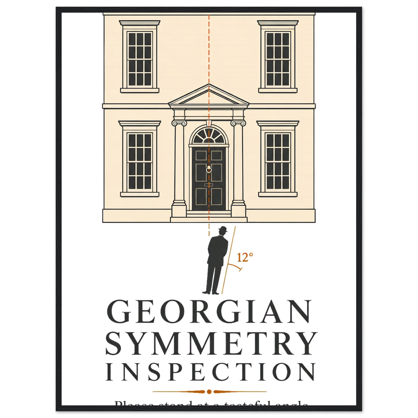 Georgian Symmetry Inspection — Bath Framed Wall Art — product view 8