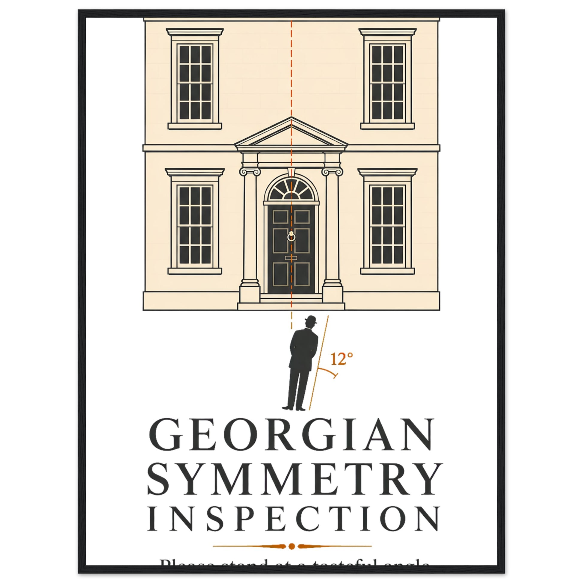 Georgian Symmetry Inspection — Bath Framed Wall Art — product view 8