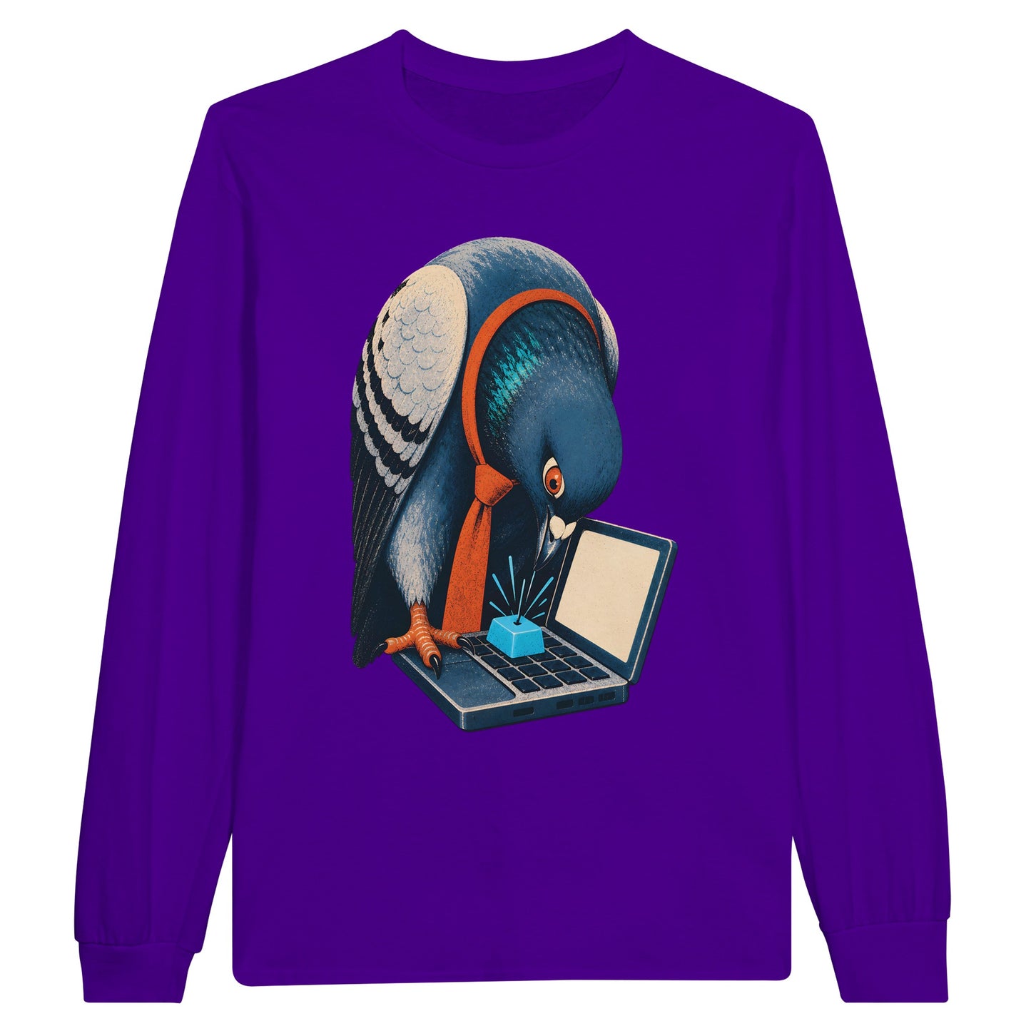 Pigeon Hits Send Long-Sleeve T-shirt — product view 13