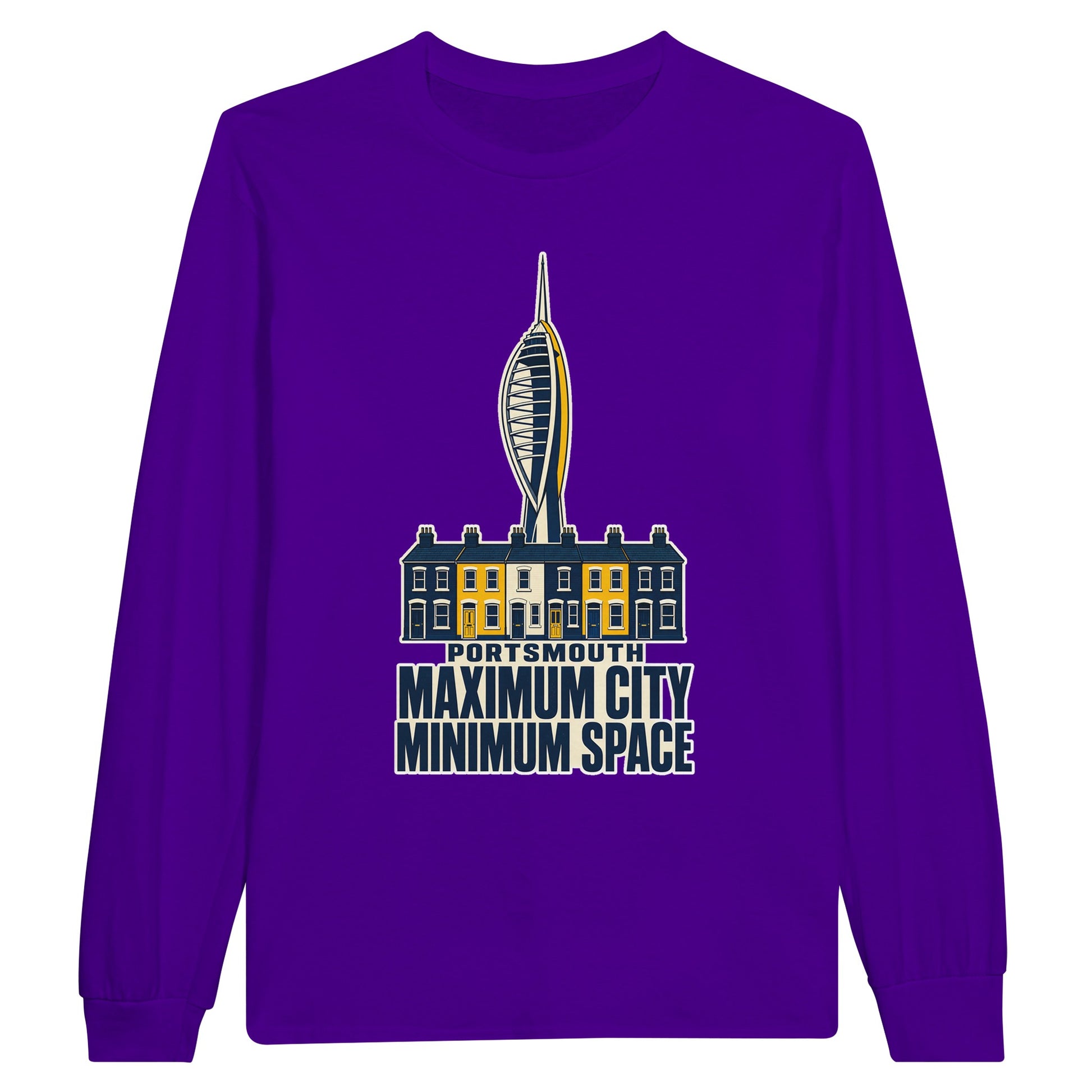 Portsmouth Maximum City Minimum Space Long-Sleeve T-shirt — product view 13