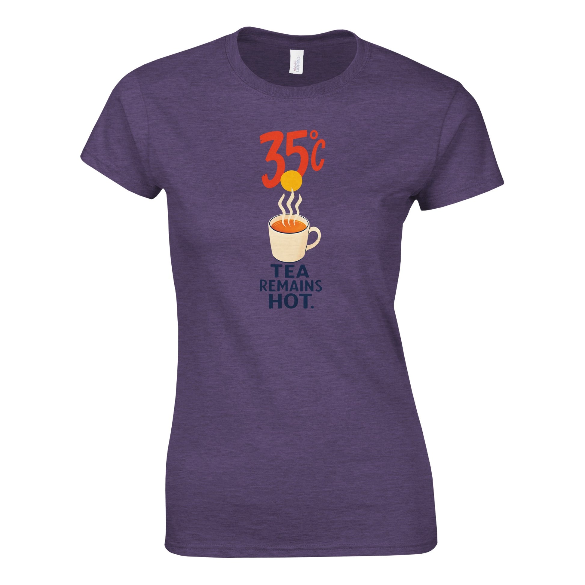 35°C — Tea Remains Hot Women's T-shirt — product view 9