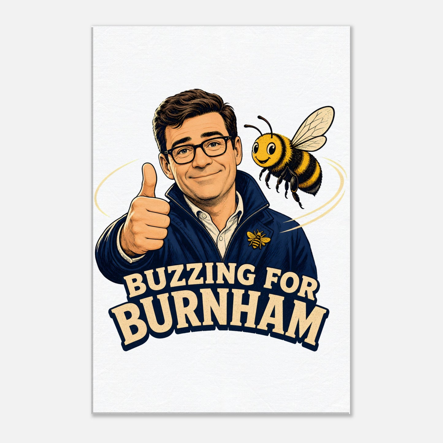 Buzzing for Burnham Canvas — product view 1