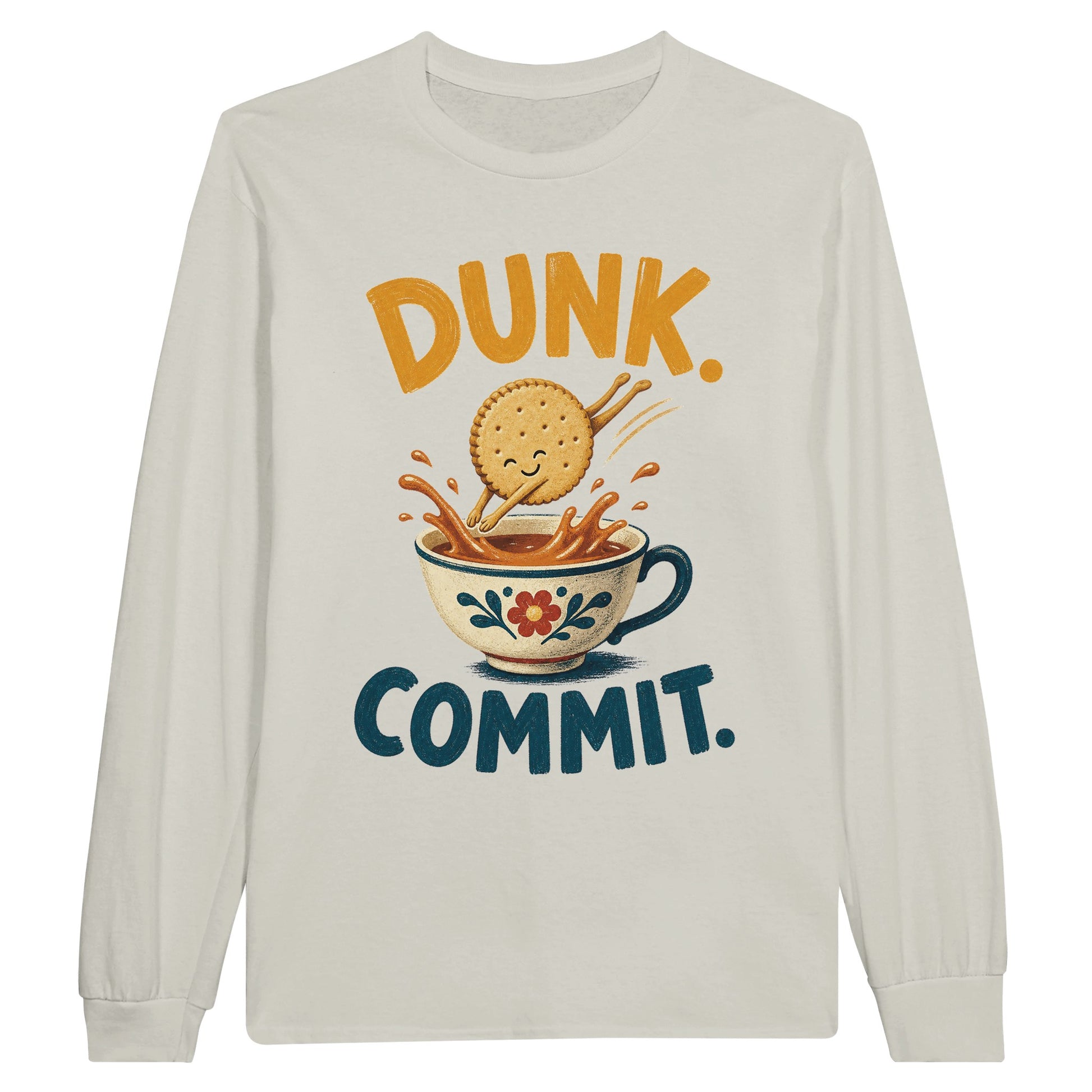 Dunk. Commit. Tea Biscuit Graphic Long-Sleeve T-shirt — product view 14