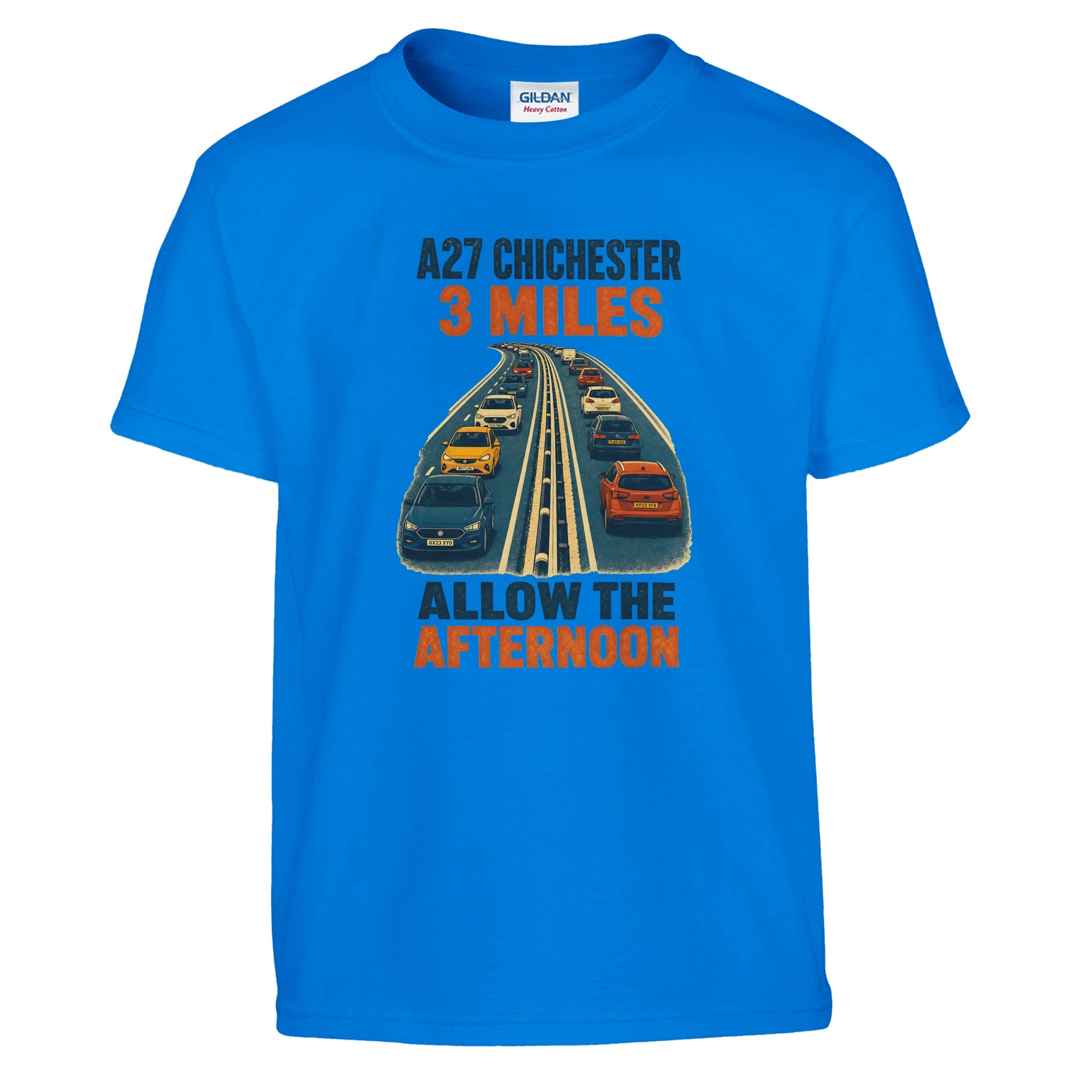 A27 Chichester – 3 Miles, Allow the Afternoon Kids' T-shirt — product view 14