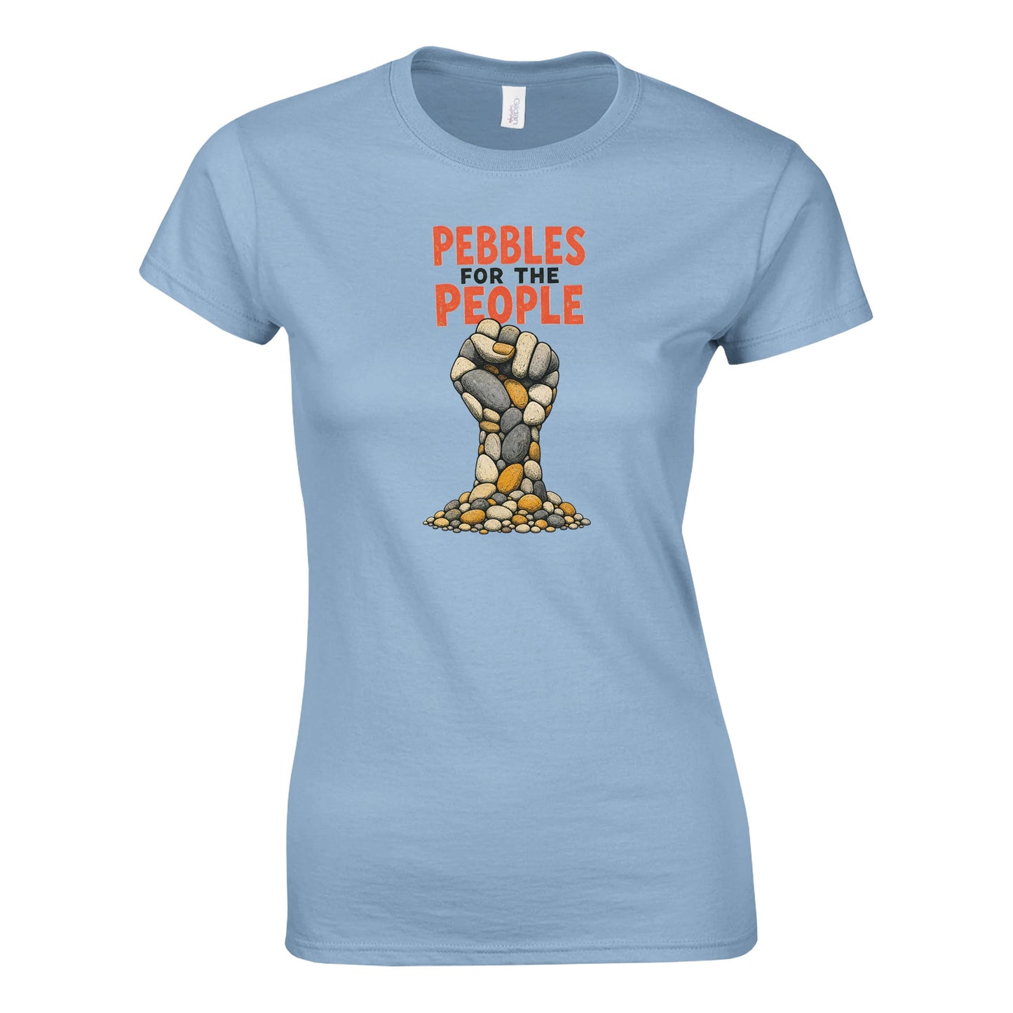 Pebbles for the People Graphic Women's T-shirt — product view 3