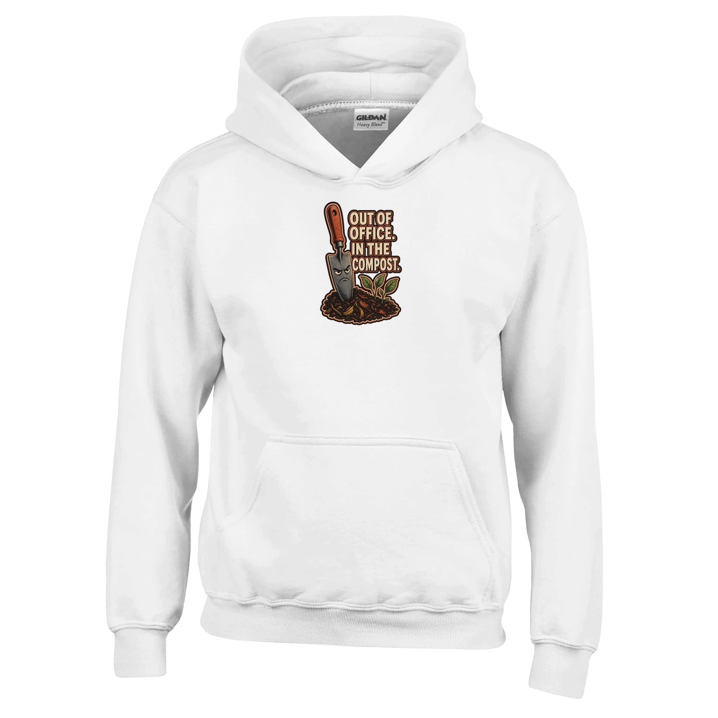 Out of Office, In the Compost Kids' Hoodie — product view 1
