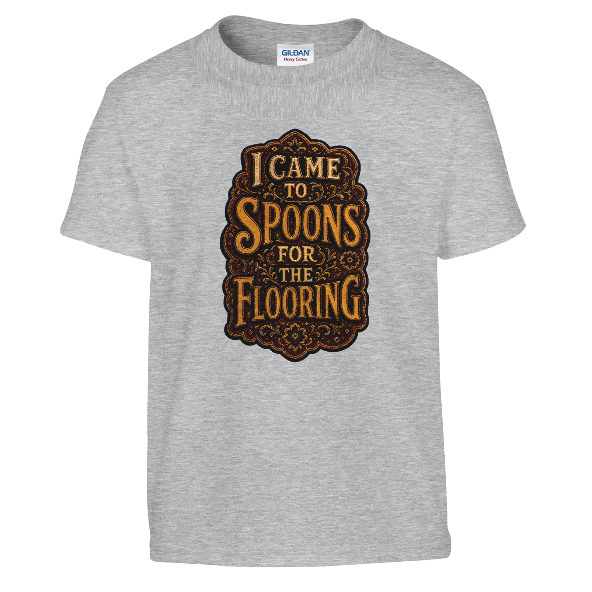 I Came to Spoons for the Flooring Kids' T-shirt — product view 4