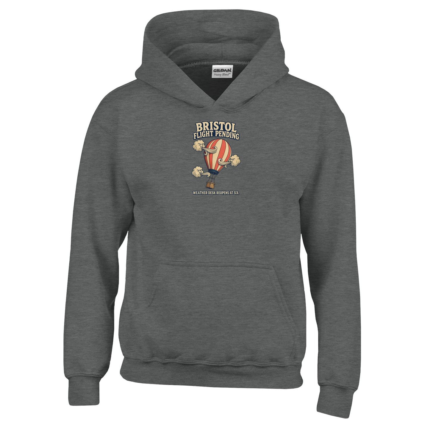 Bristol Flight Pending – Weather Desk Kids' Hoodie — product view 2