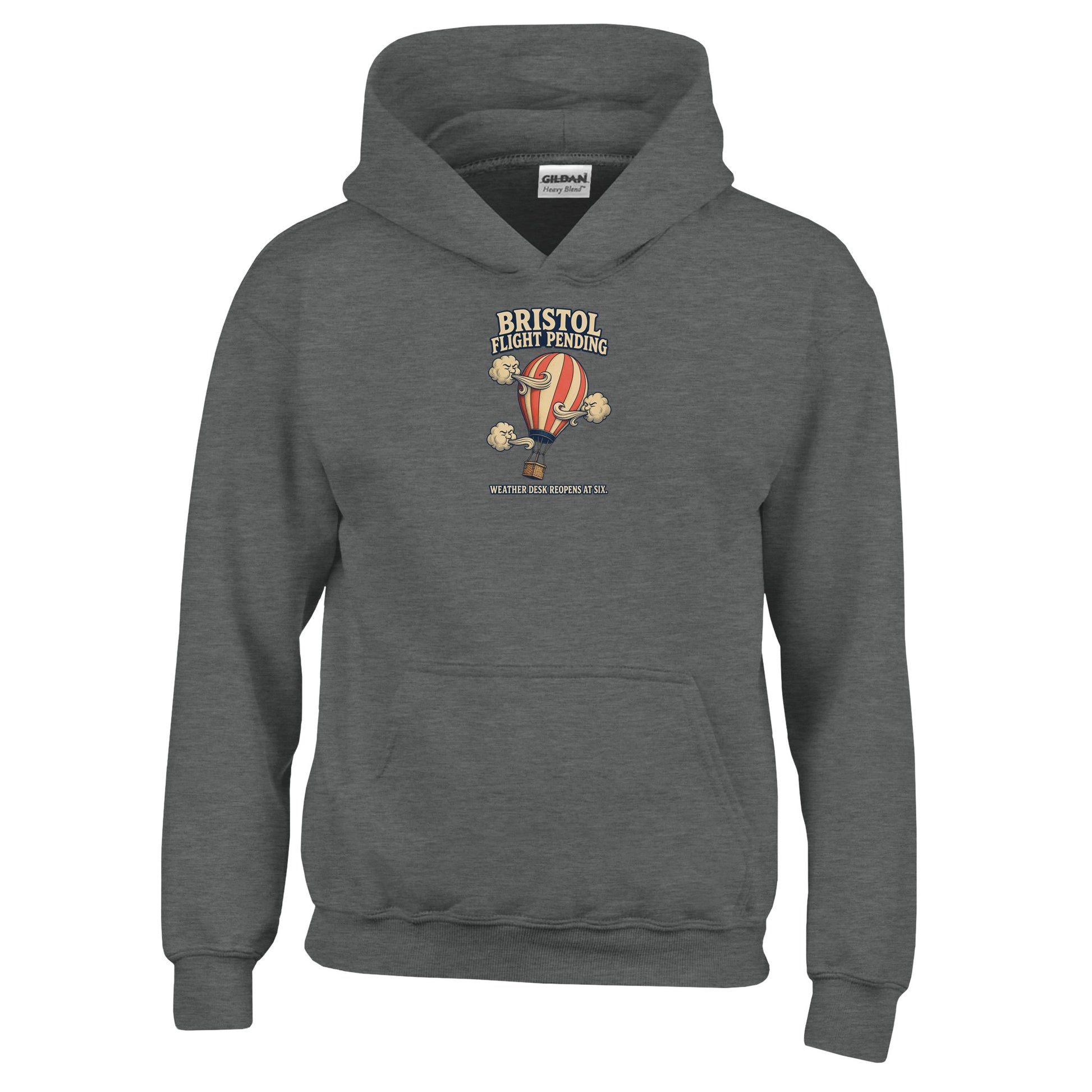 Bristol Flight Pending – Weather Desk Kids' Hoodie — product view 2