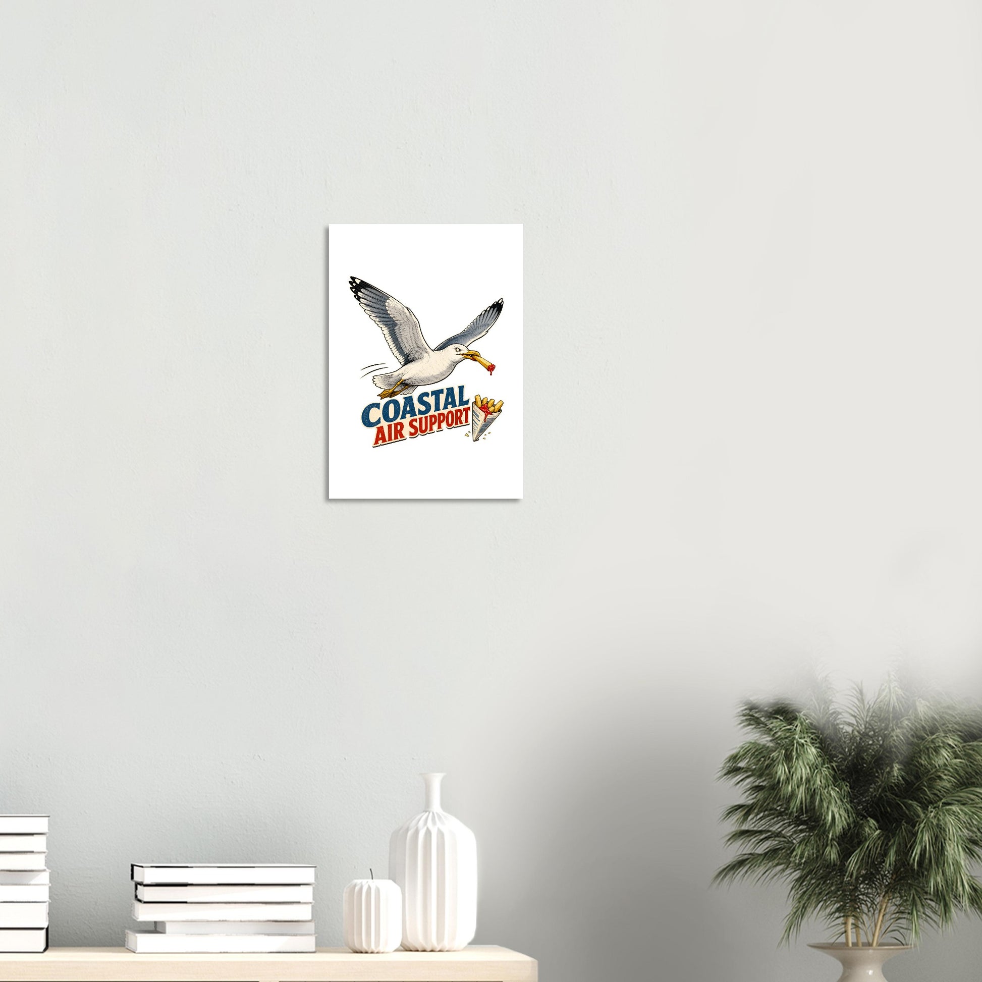Coastal Air Support Seagull Graphic Poster — product view 8