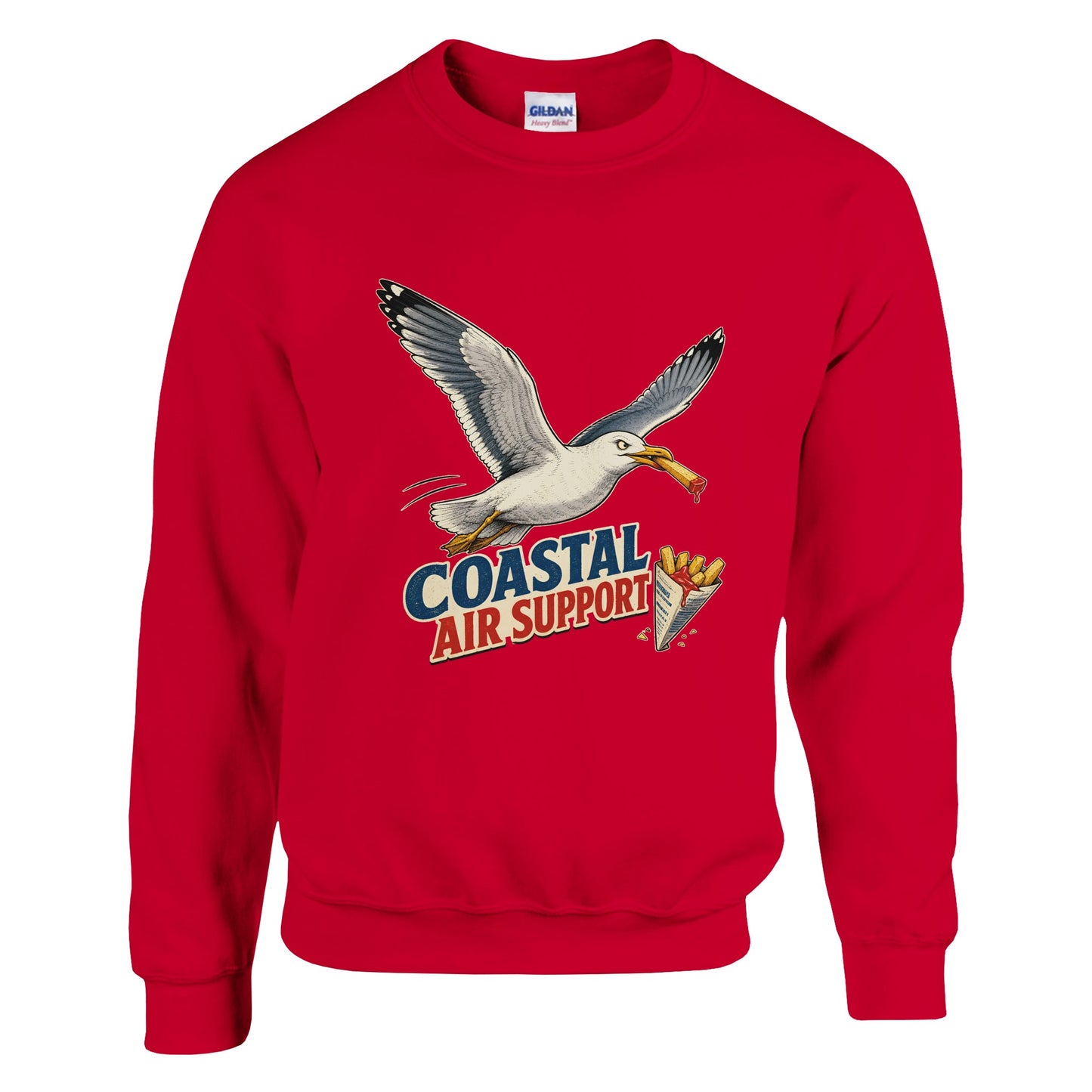 Coastal Air Support Seagull Graphic Sweatshirt — product view 3