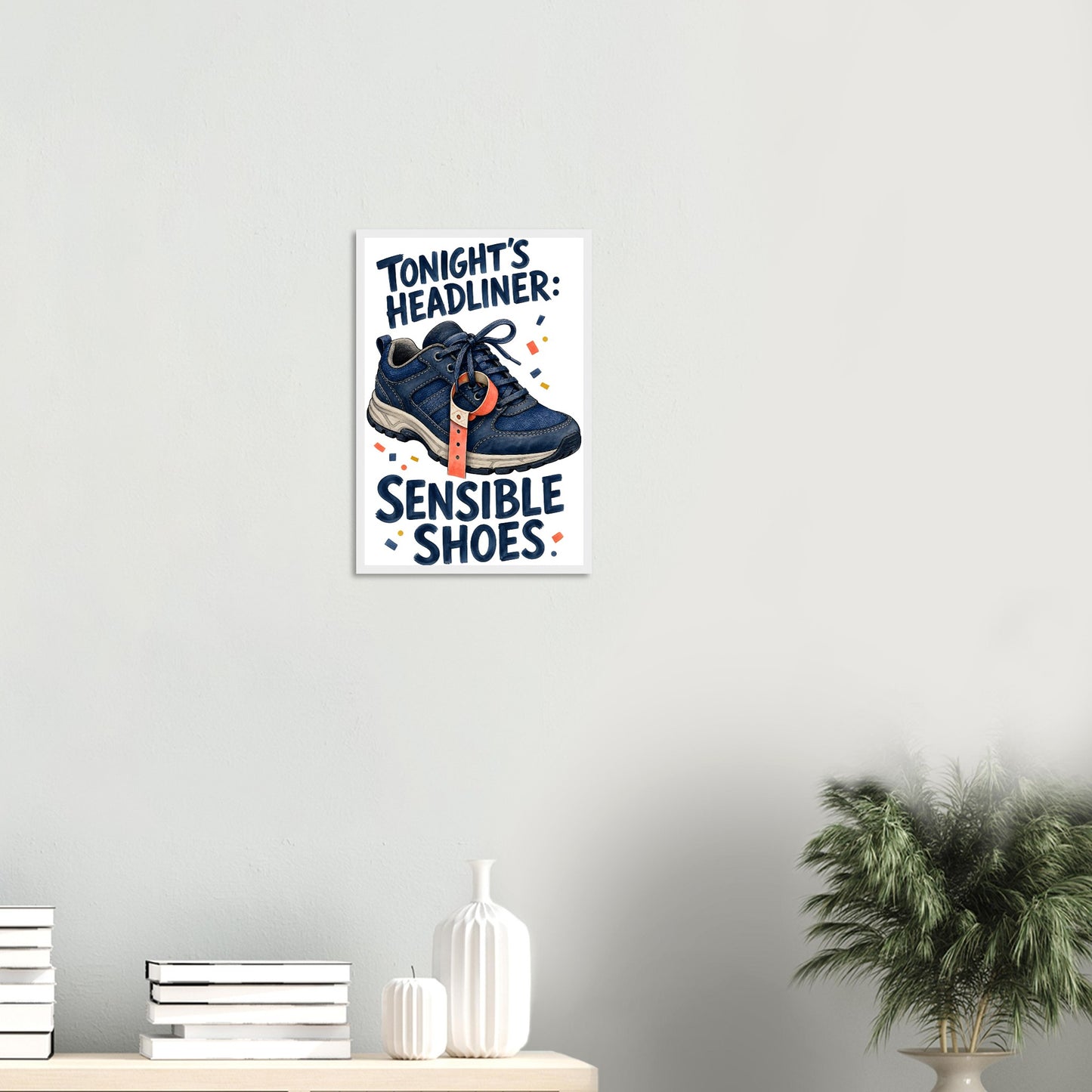 Tonight's Headliner: Sensible Shoes Concert Framed Wall Art — product view 11