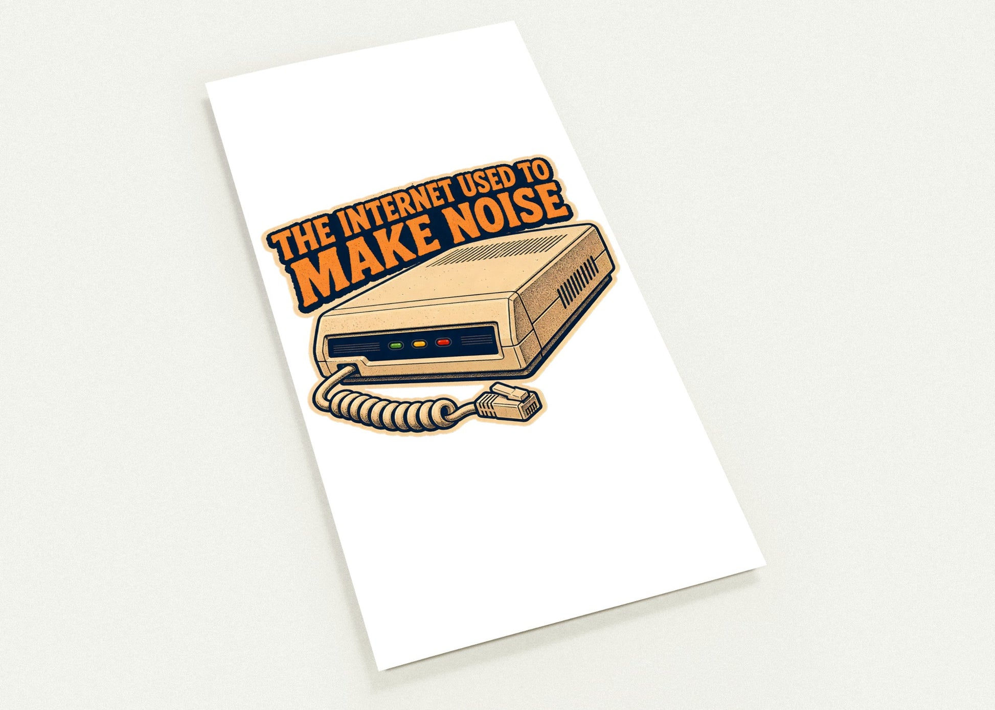 The Internet Used to Make Noise Retro Tech Graphic Postcard Pack — product view 1