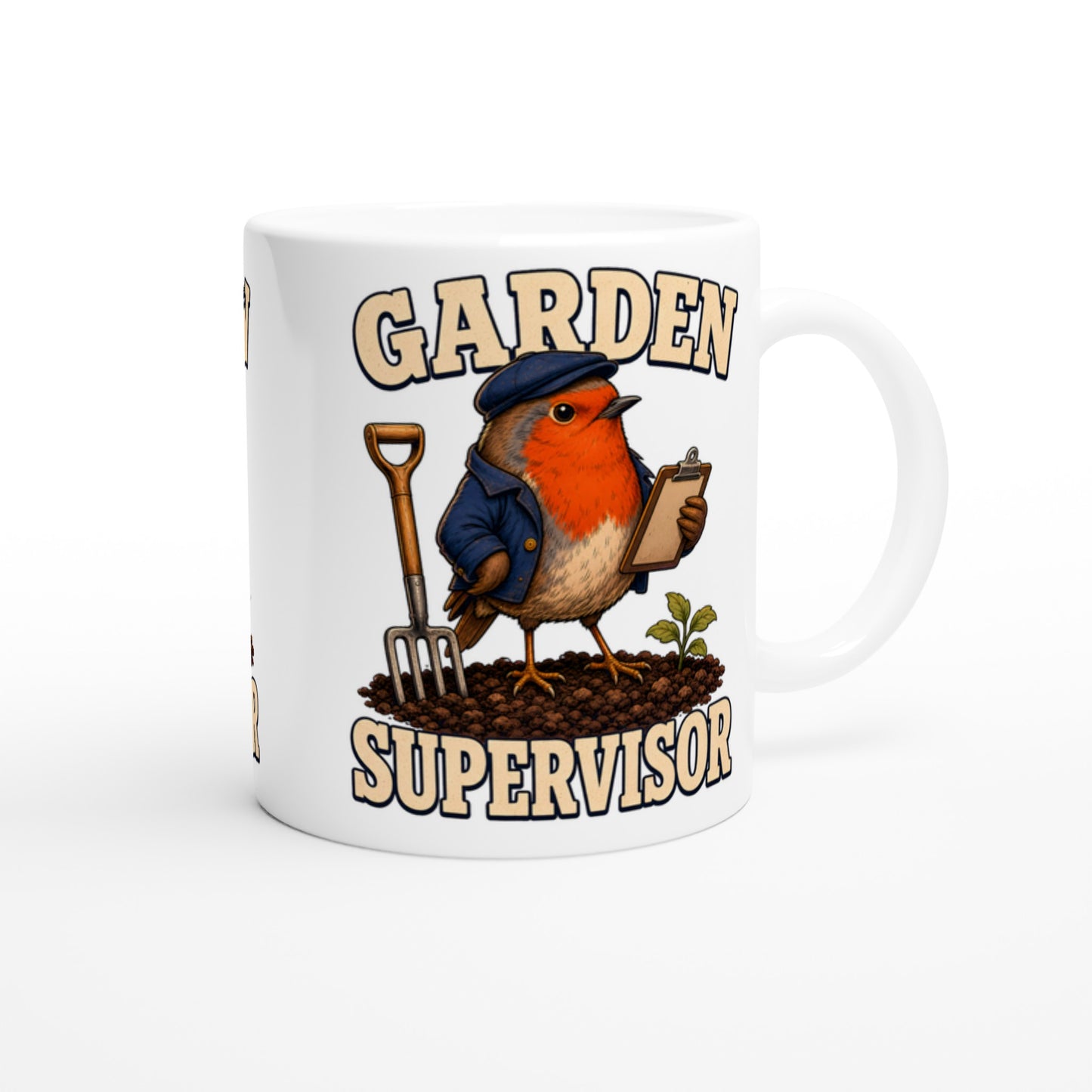 Garden Supervisor Robin Mug — product view 2
