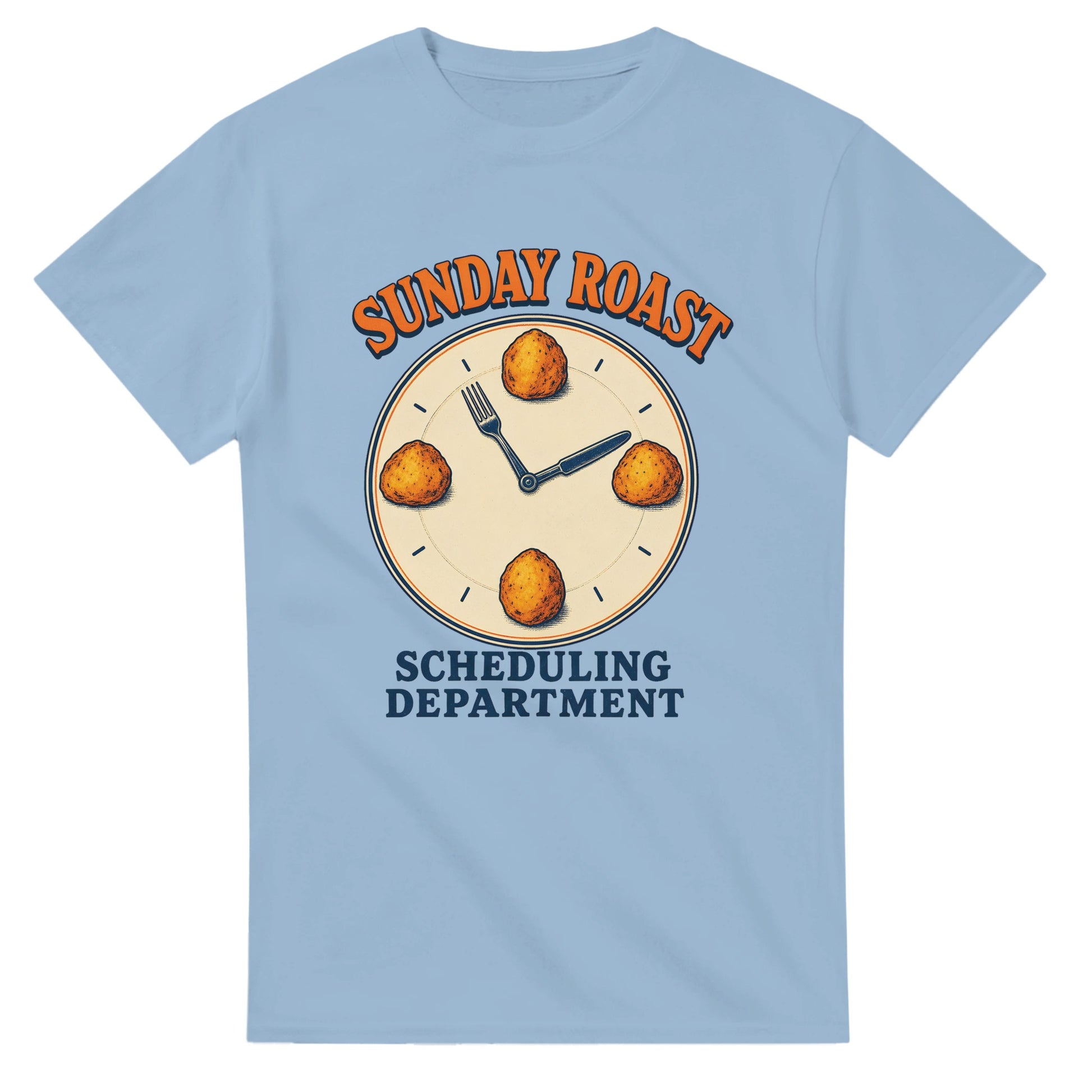 Sunday Roast Scheduling Department T-shirt — product view 15