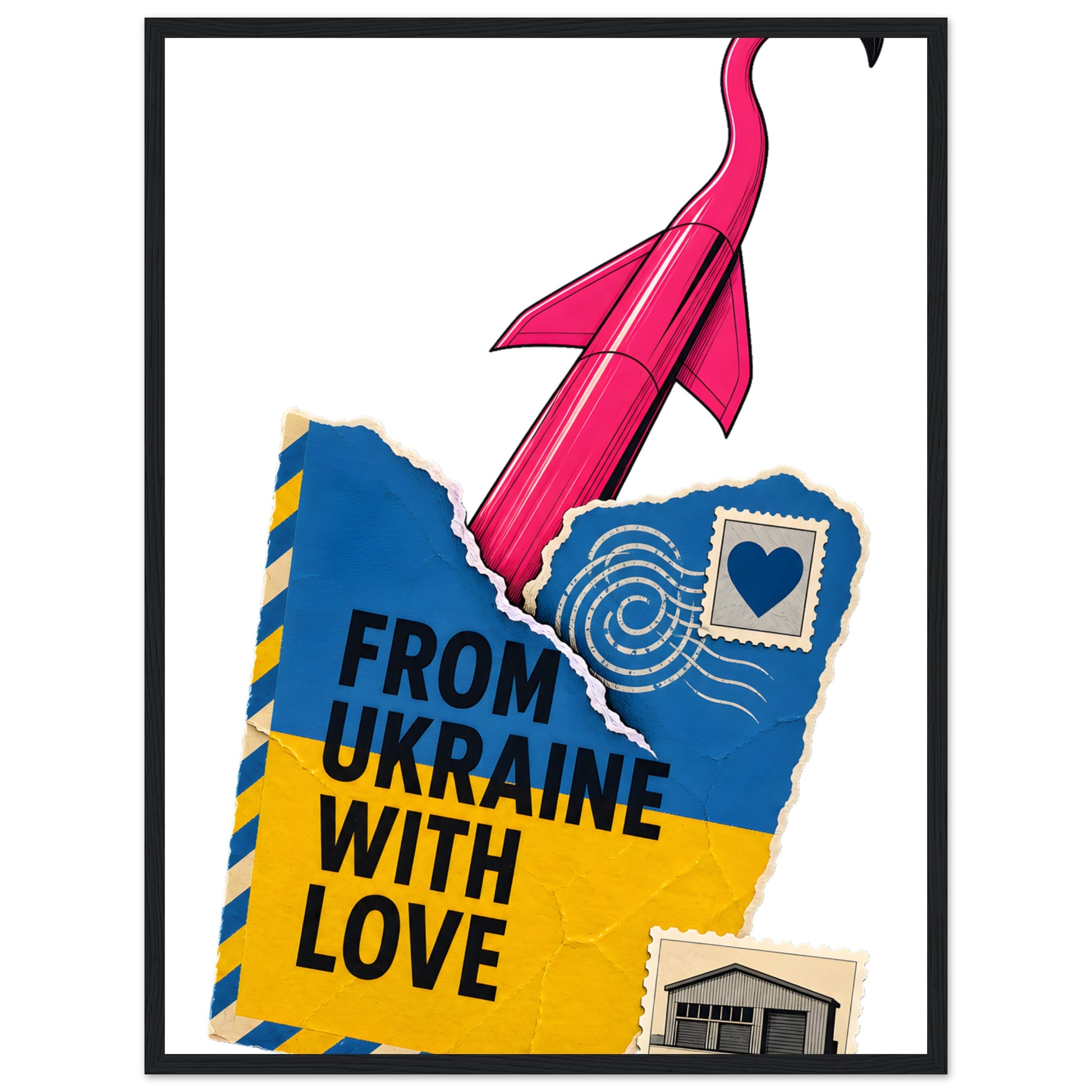 From Ukraine With Love Framed Wall Art — product view 4