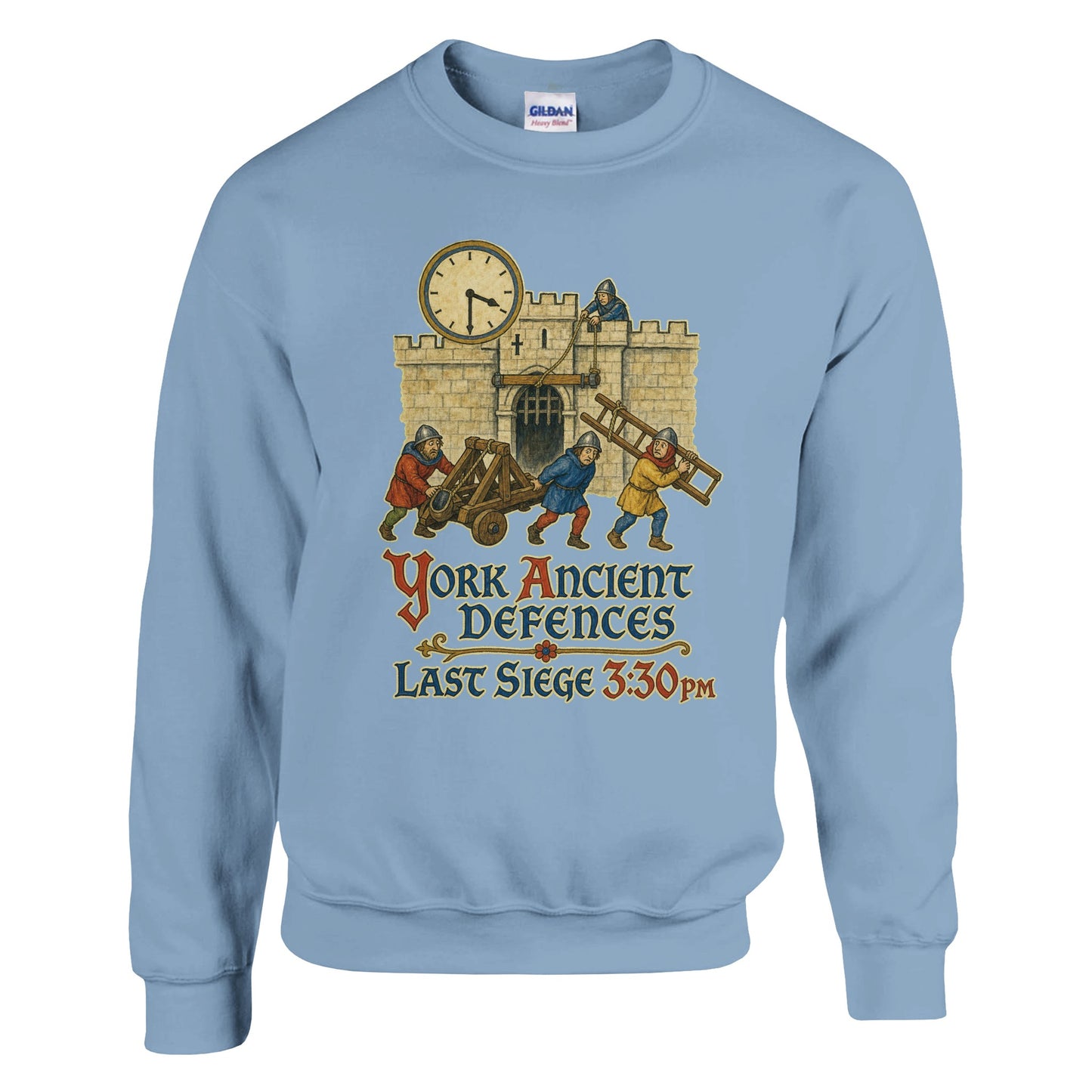 York Ancient Defences – Last Siege 3:30pm Sweatshirt — product view 3