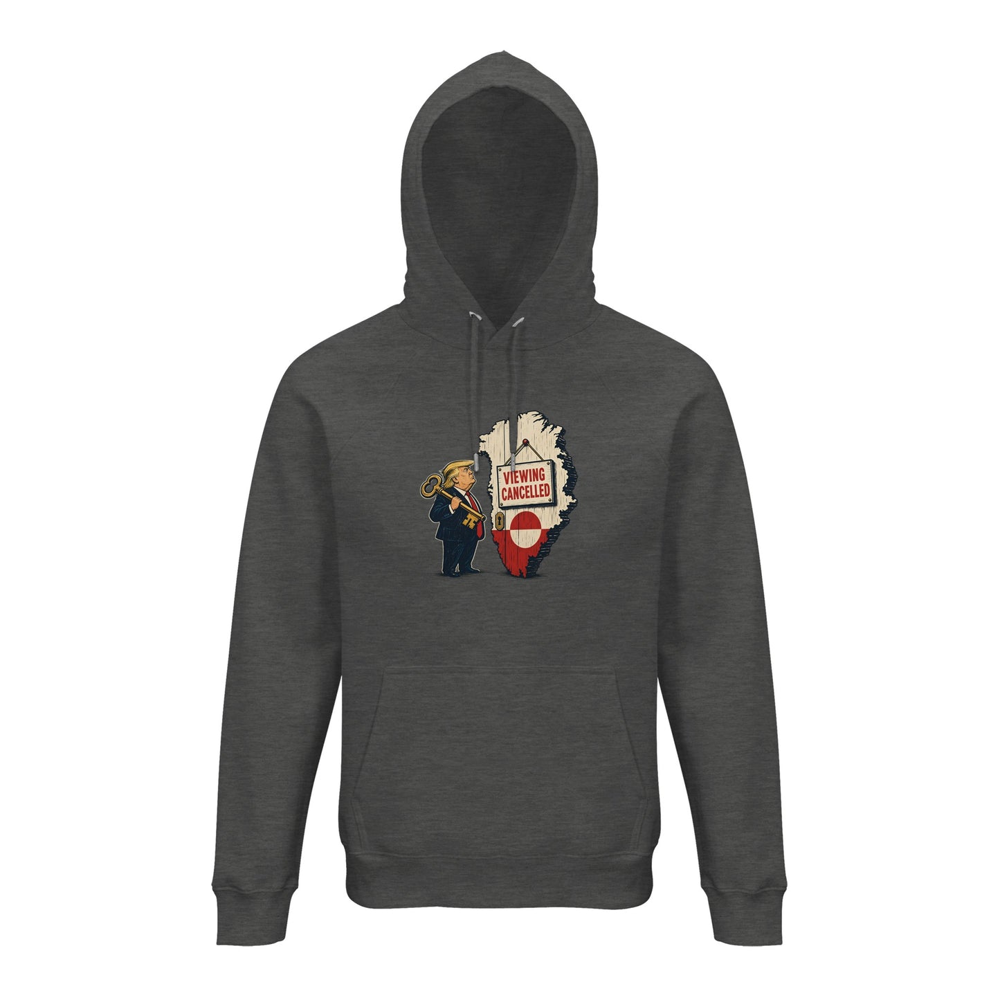 Viewing Cancelled — Greenland Political Satire Hoodie — product view 5