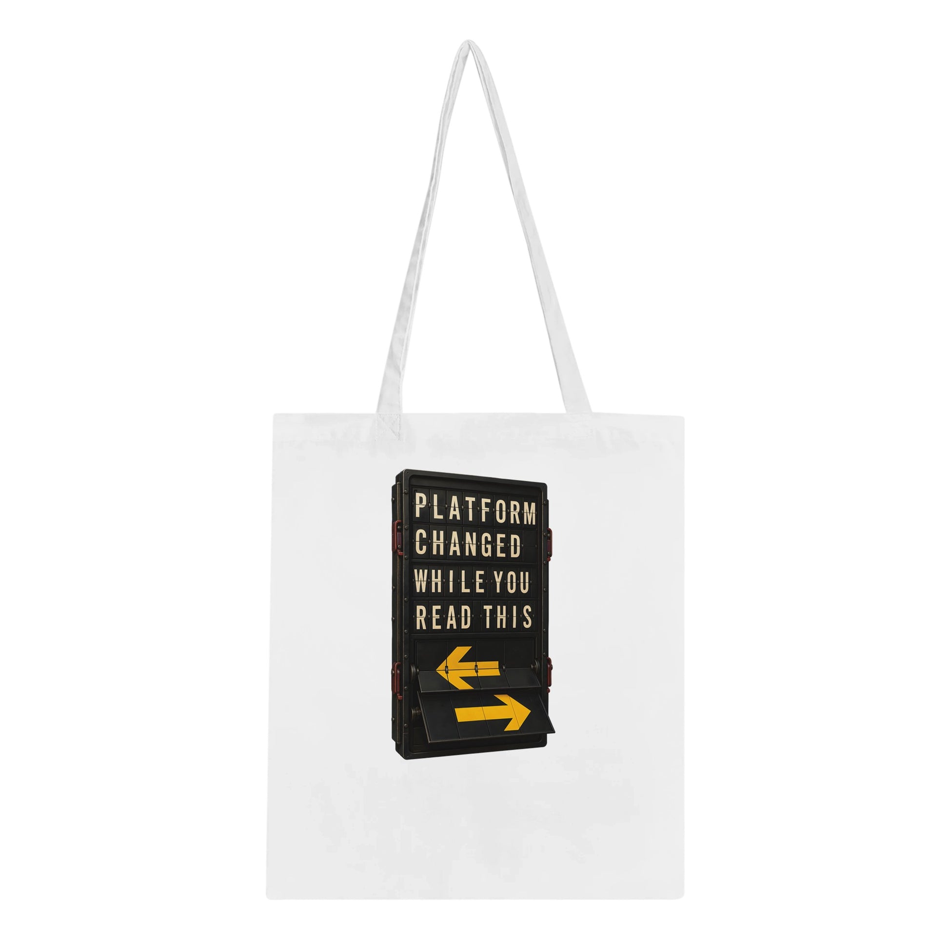 Platform Changed While You Read This Tote Bag — product view 1