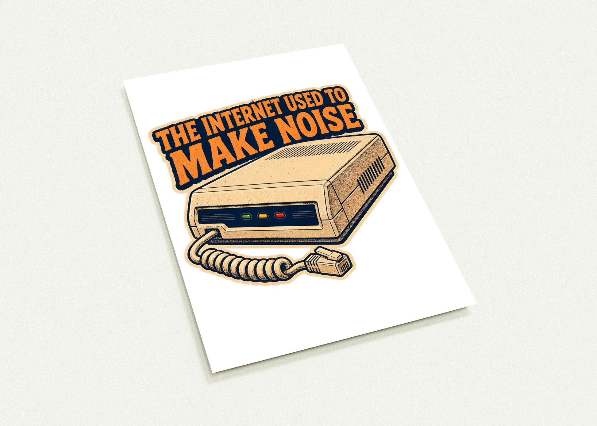 The Internet Used to Make Noise Retro Tech Graphic Postcard Pack — product view 3