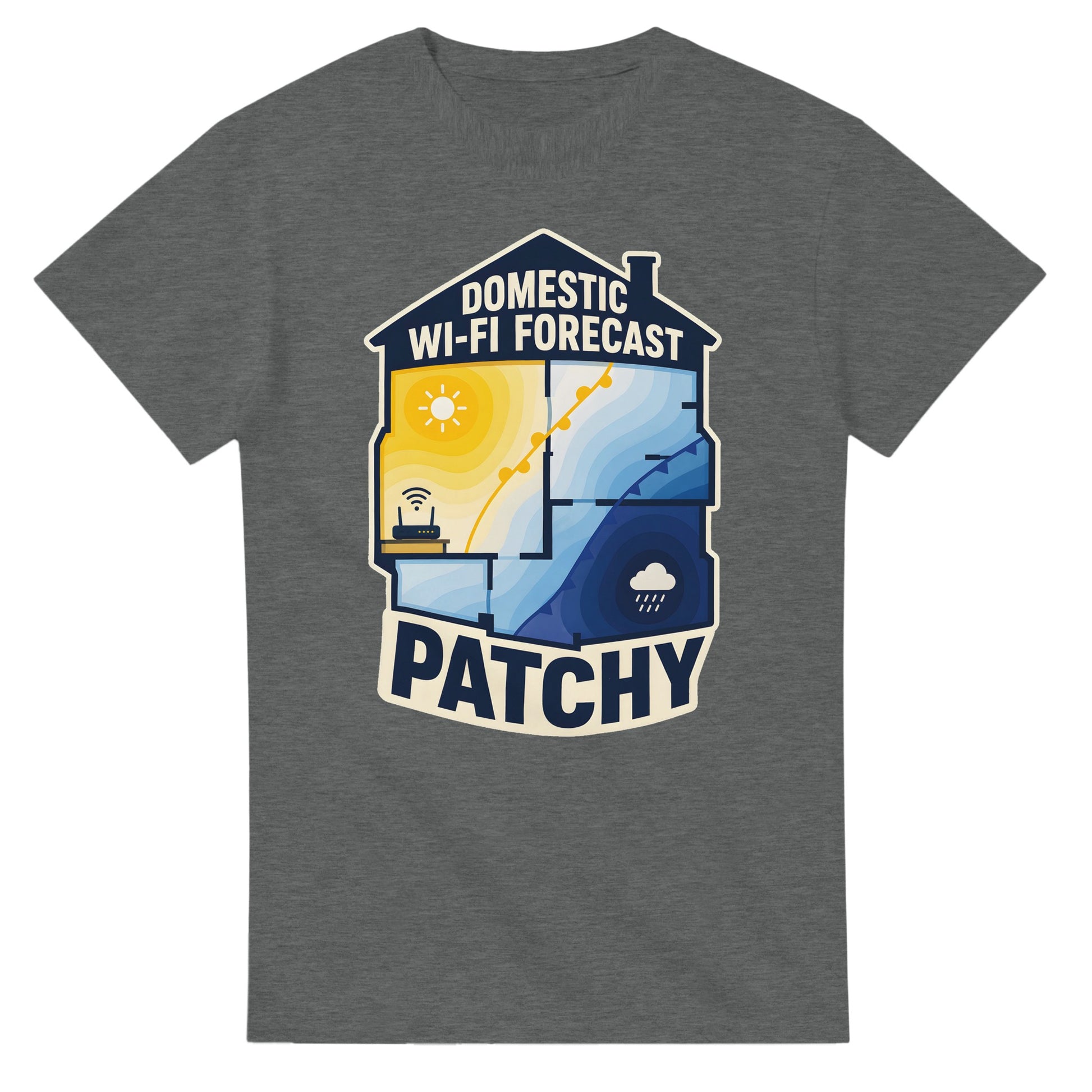 Domestic Wi-Fi Forecast Patchy T-shirt — product view 3
