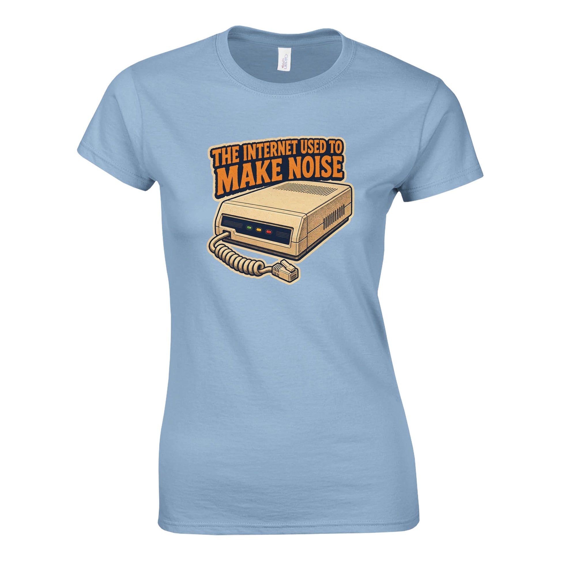 The Internet Used to Make Noise Retro Tech Graphic Women's T-shirt — product view 4