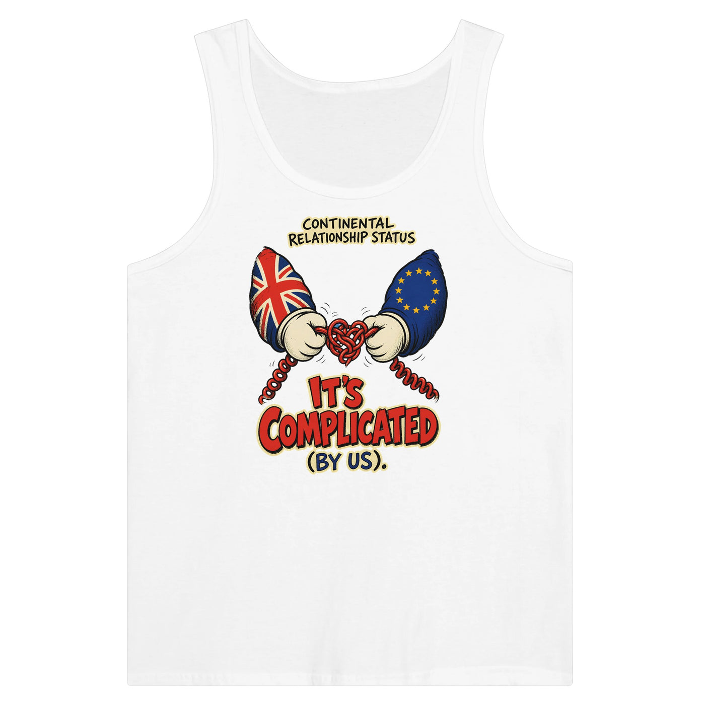 It's Complicated (By Us) UK–EU 1990s Cartoon Premium Unisex Tank Top product preview