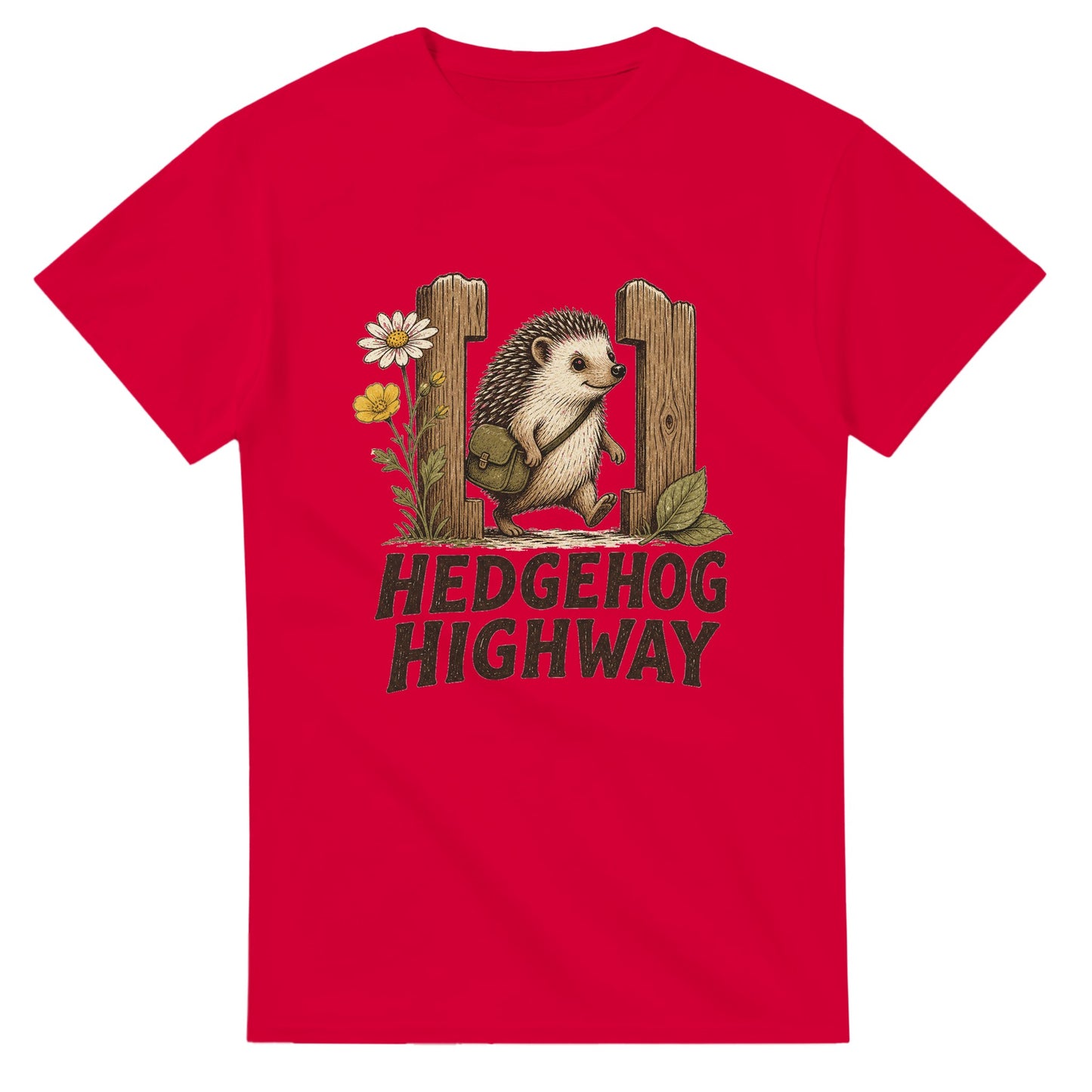 Hedgehog Highway Garden Graphic T-shirt — product view 9