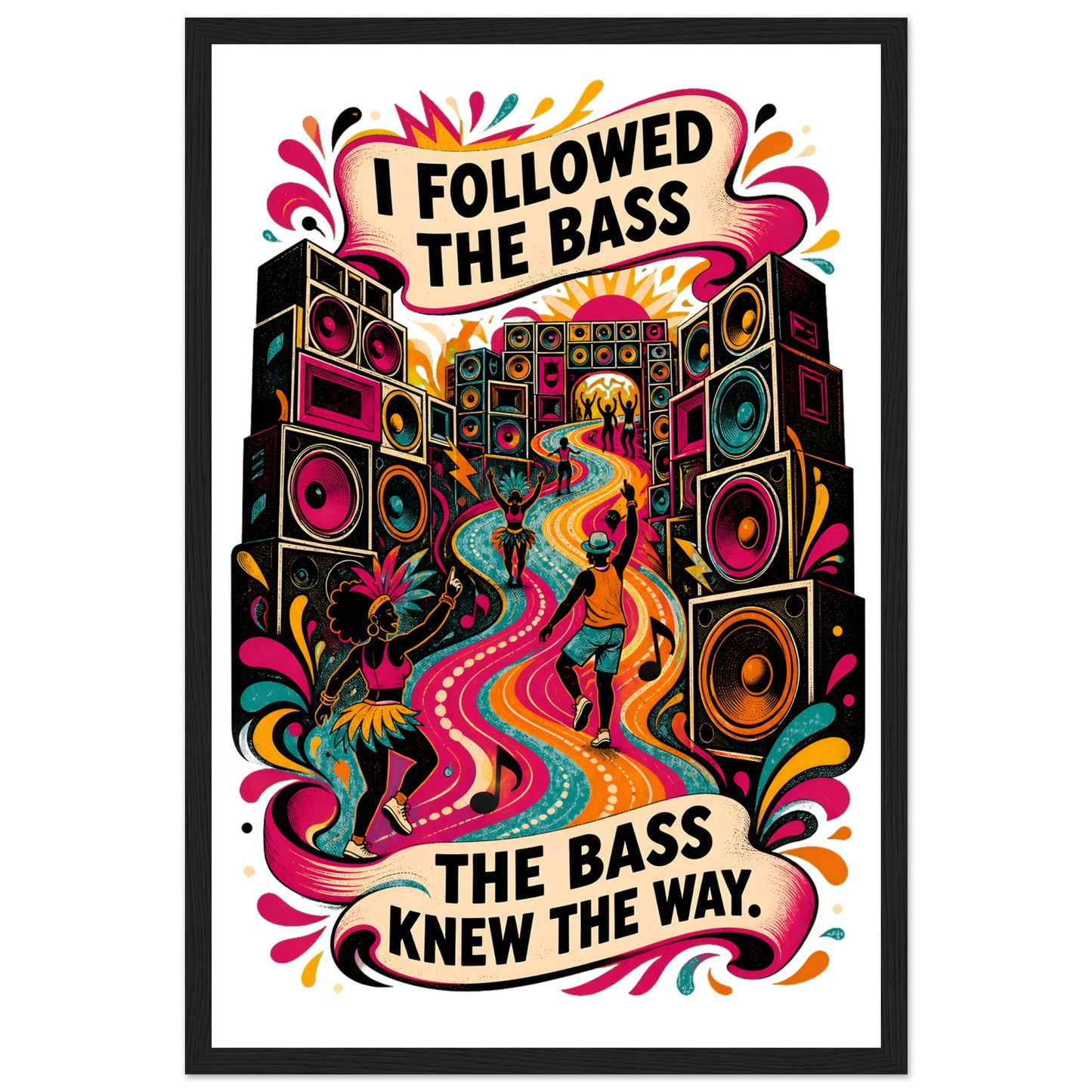 I Followed the Bass Framed Wall Art — product view 9