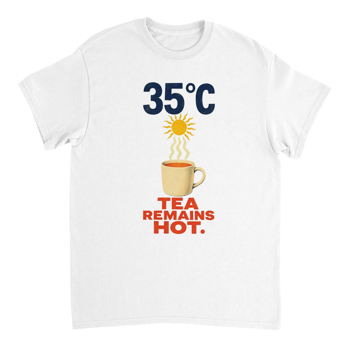 35°C — Tea Remains Hot T-shirt — product view 7
