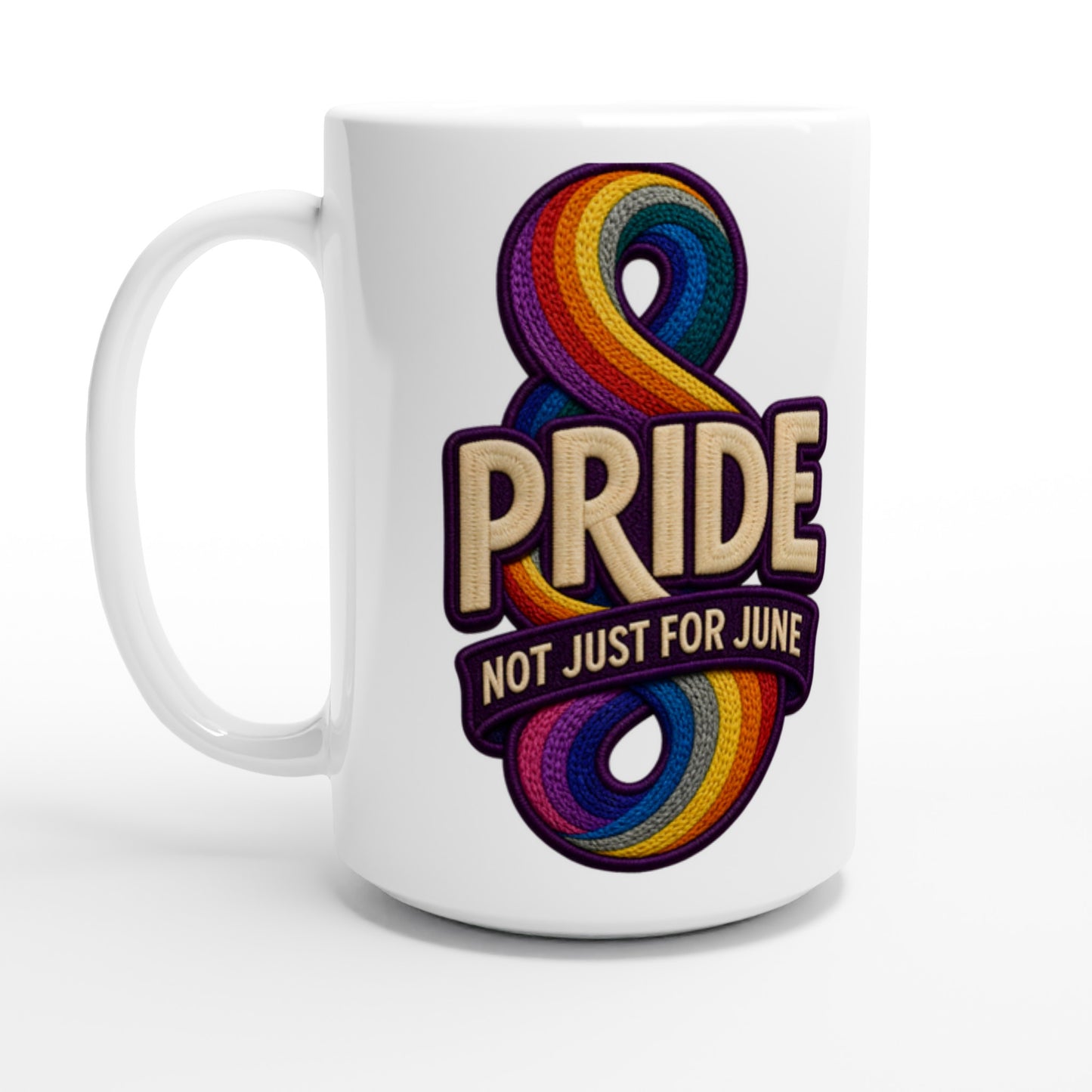 Pride: Not Just for June Large Mug — product view 1