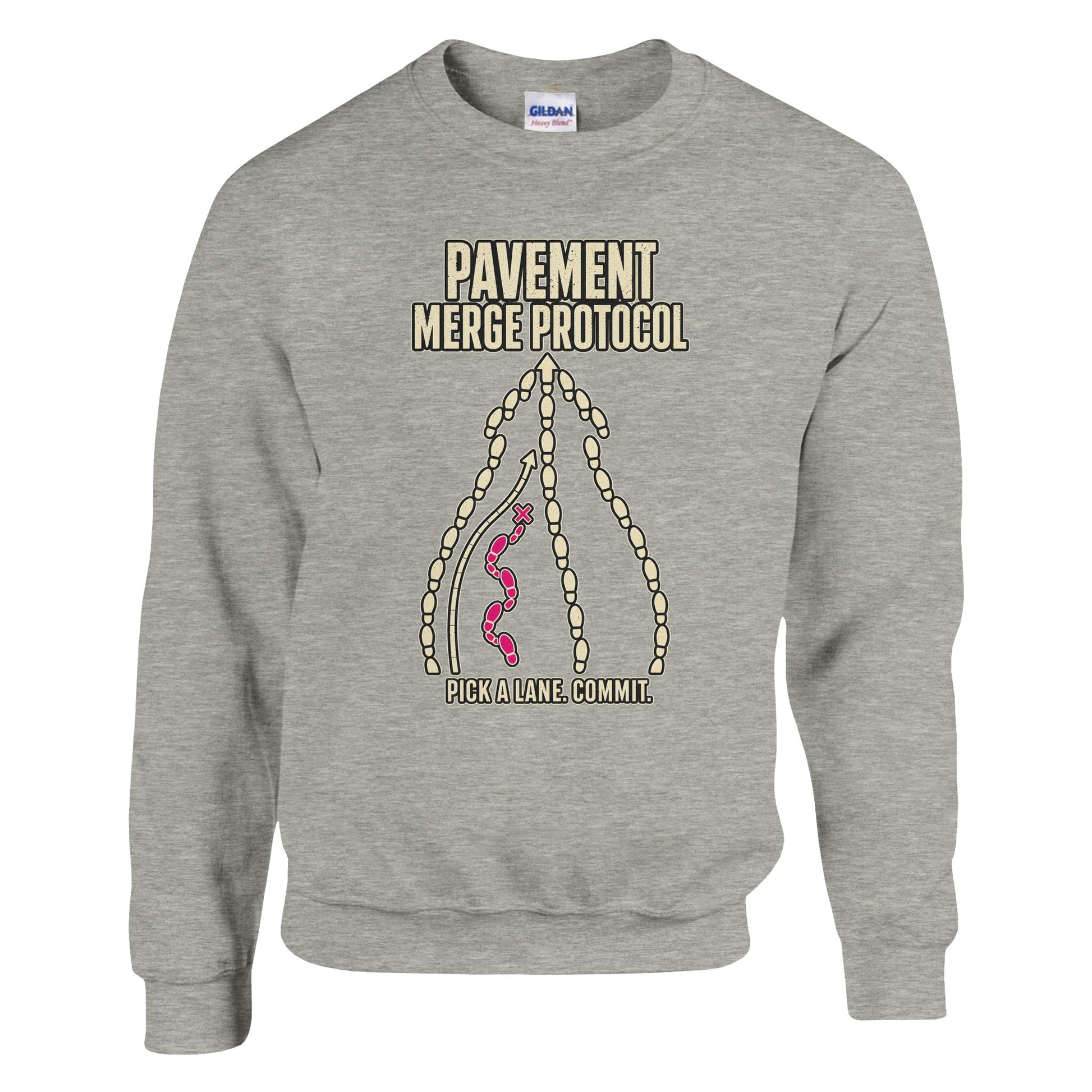 Pavement Merge Protocol — Pick a Lane Sweatshirt — product view 17