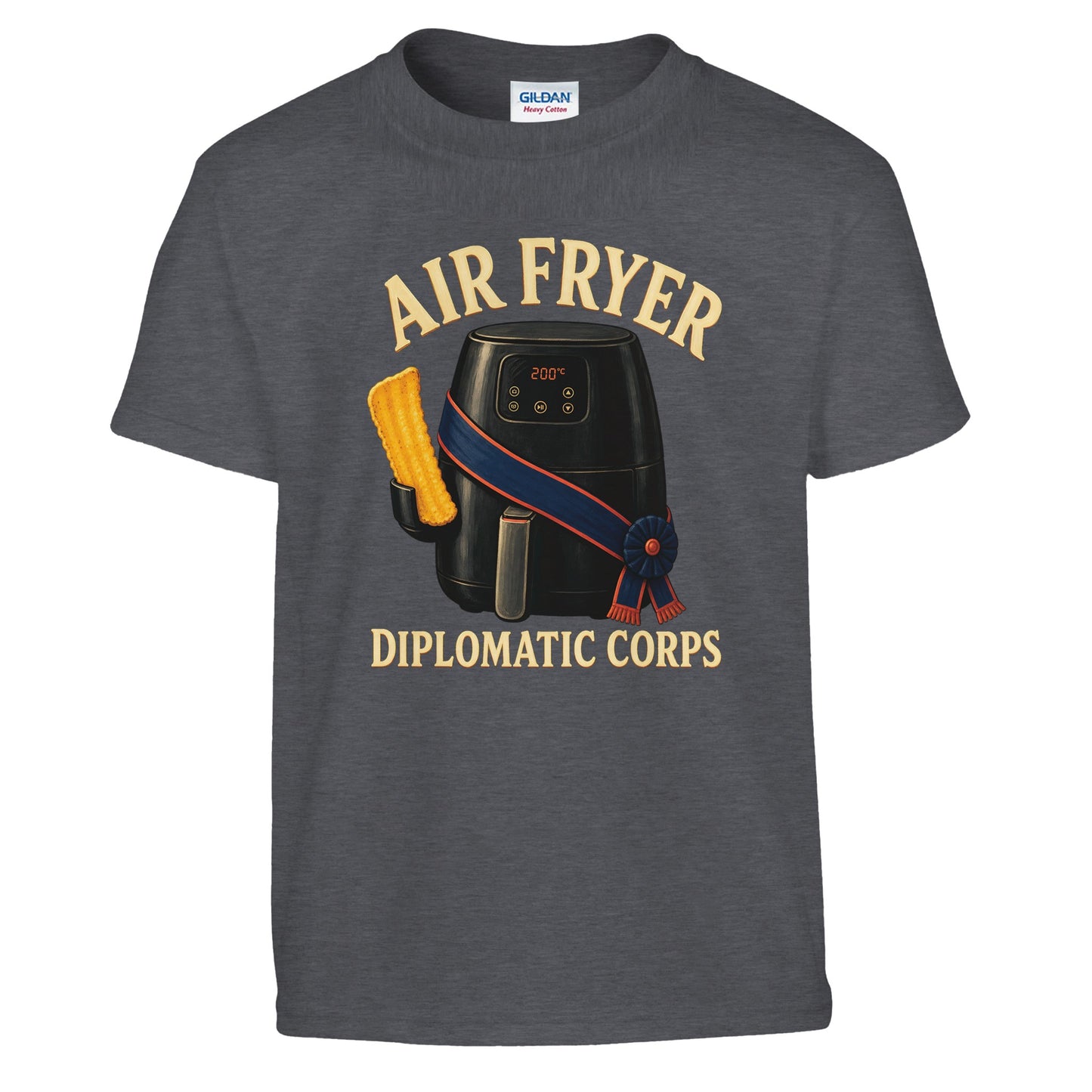 Air Fryer Diplomatic Corps Kids' T-shirt — product view 12