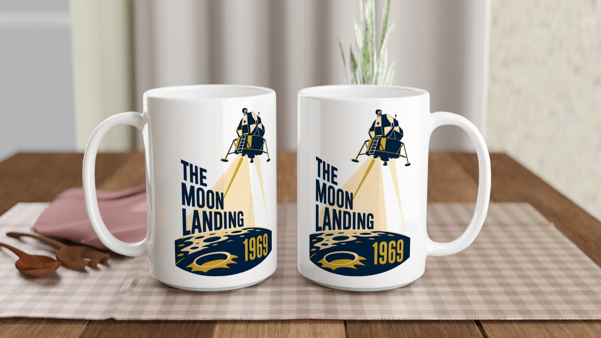 The Moon Landing — 1969 Large Mug — product view 5