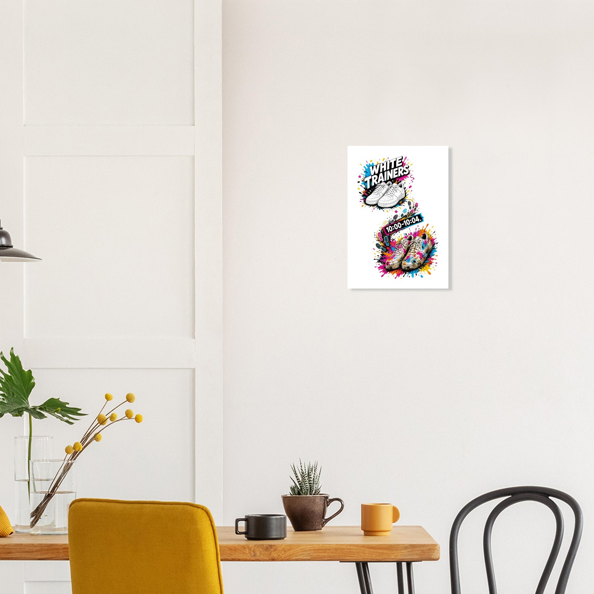 White Trainers: 10:00–10:04 Poster — product view 10