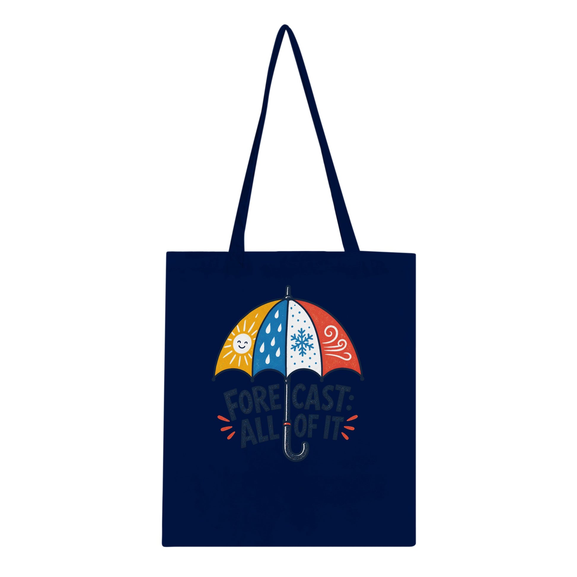 Forecast: All of It British Weather Graphic Tote Bag — product view 3