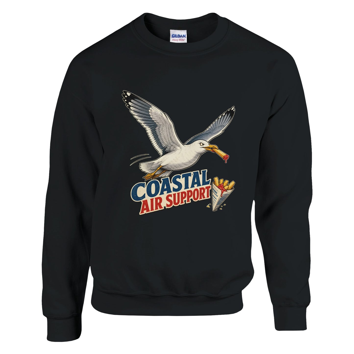 Coastal Air Support Seagull Graphic Sweatshirt — product view 5