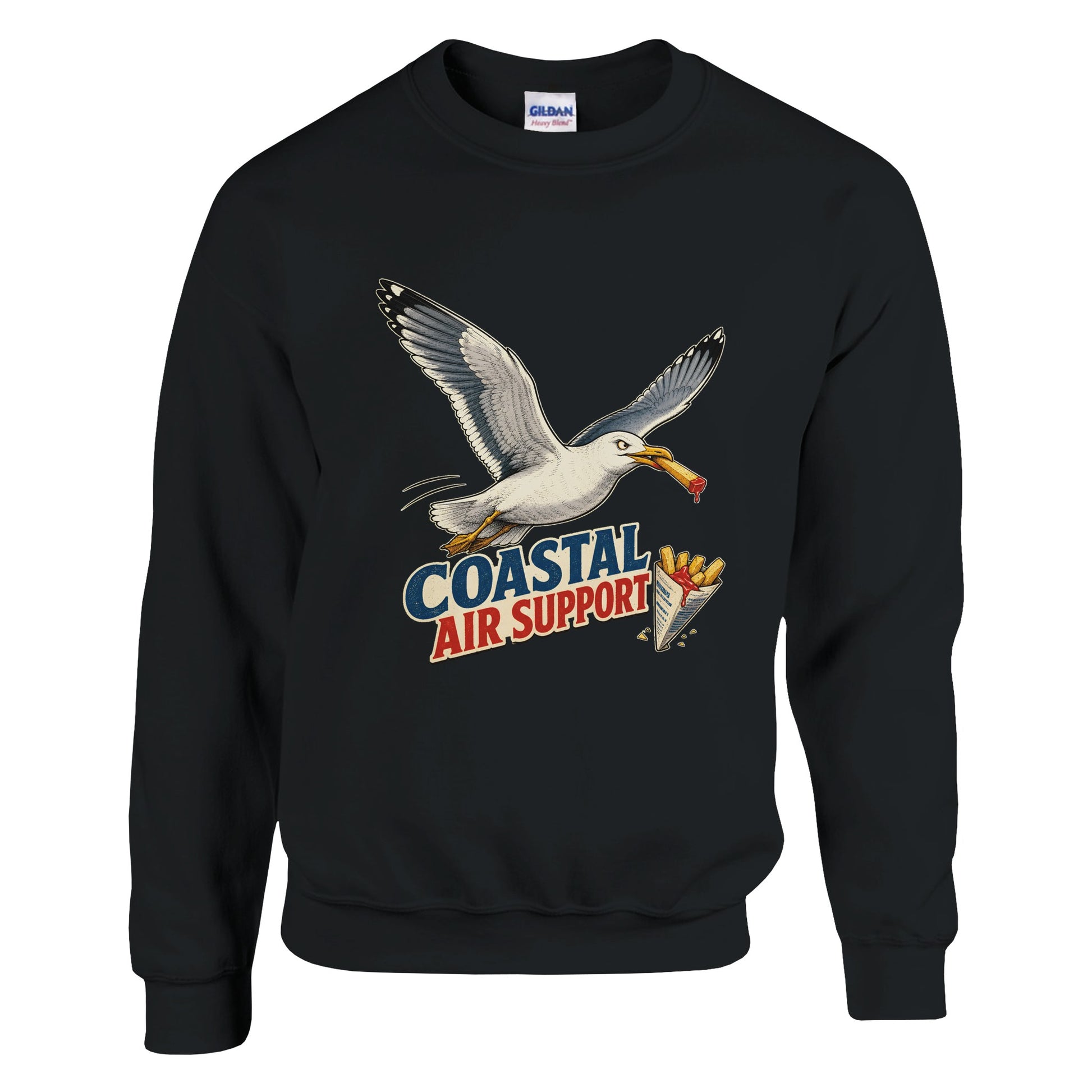 Coastal Air Support Seagull Graphic Sweatshirt — product view 5