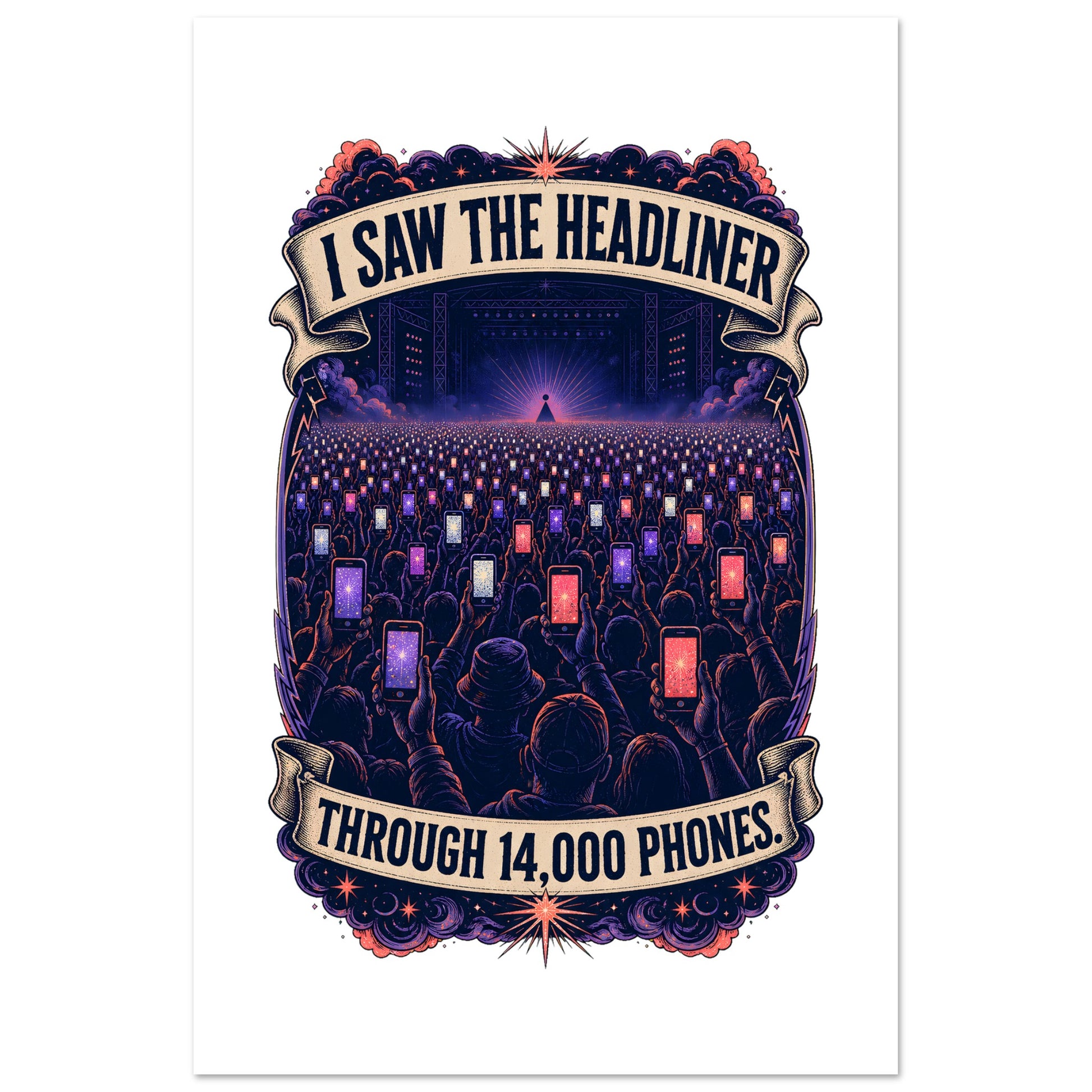The Headliner Through 14,000 Phones Poster — product view 5