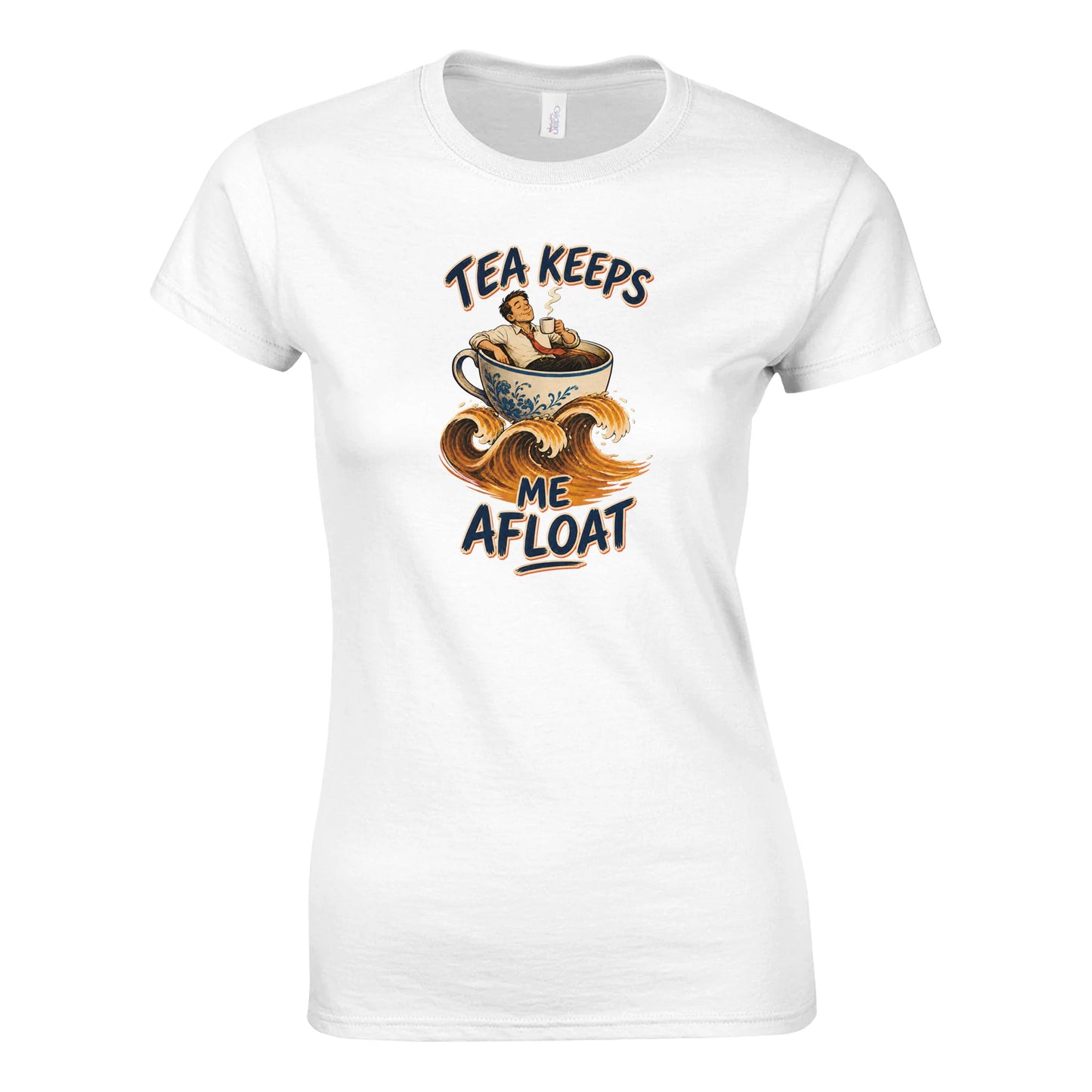 Tea Keeps Me Afloat Women's T-shirt — product view 1