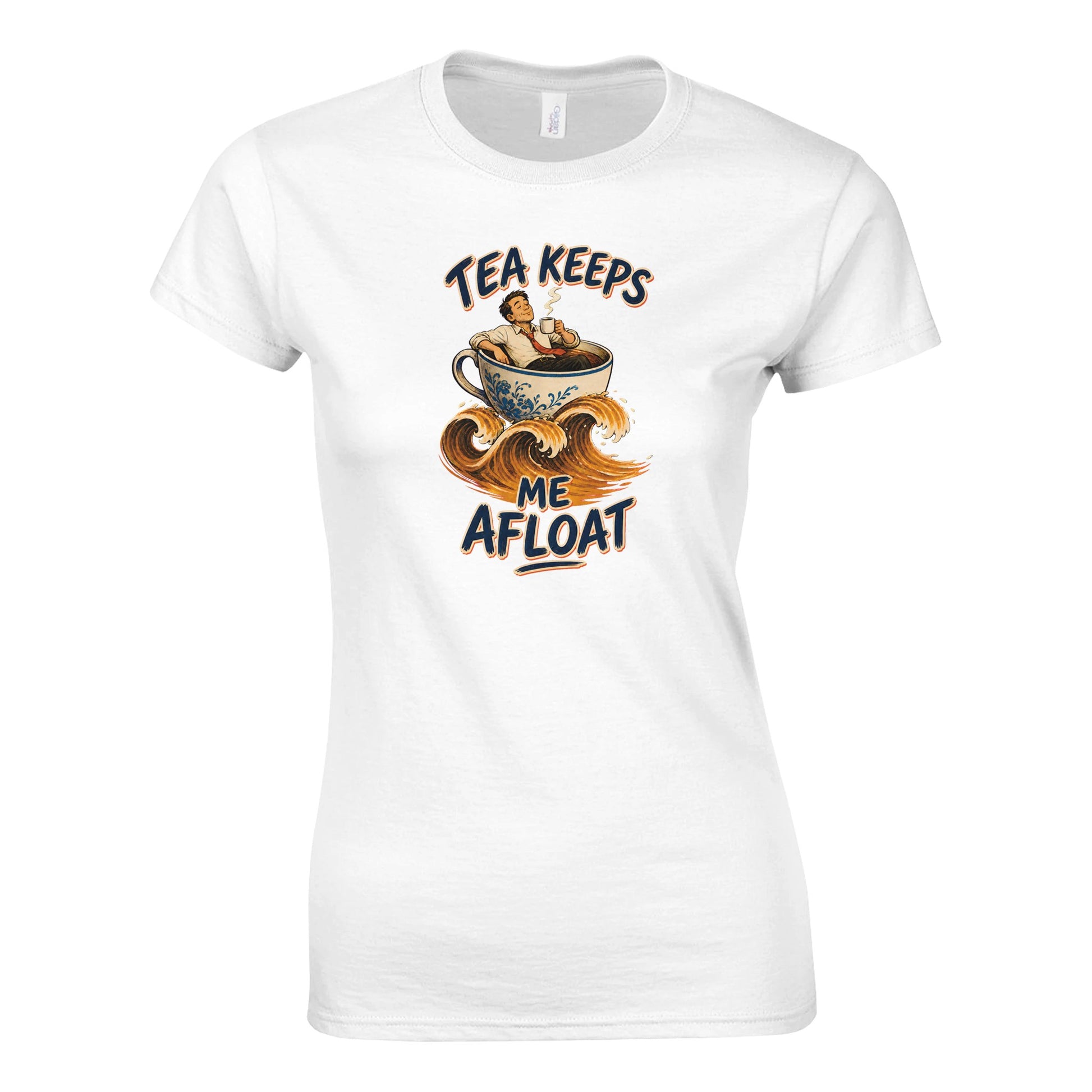 Tea Keeps Me Afloat Women's T-shirt — product view 1