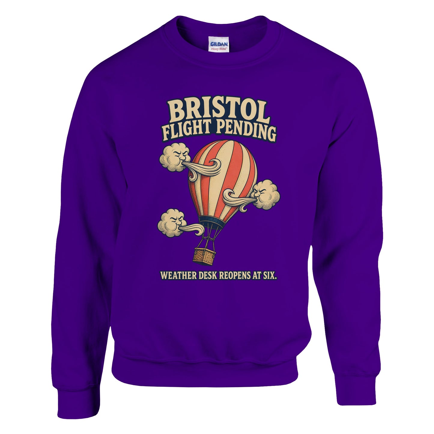 Bristol Flight Pending – Weather Desk Sweatshirt — product view 6