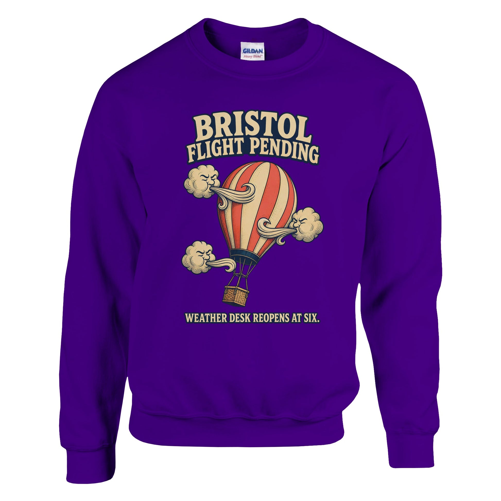 Bristol Flight Pending – Weather Desk Sweatshirt — product view 6