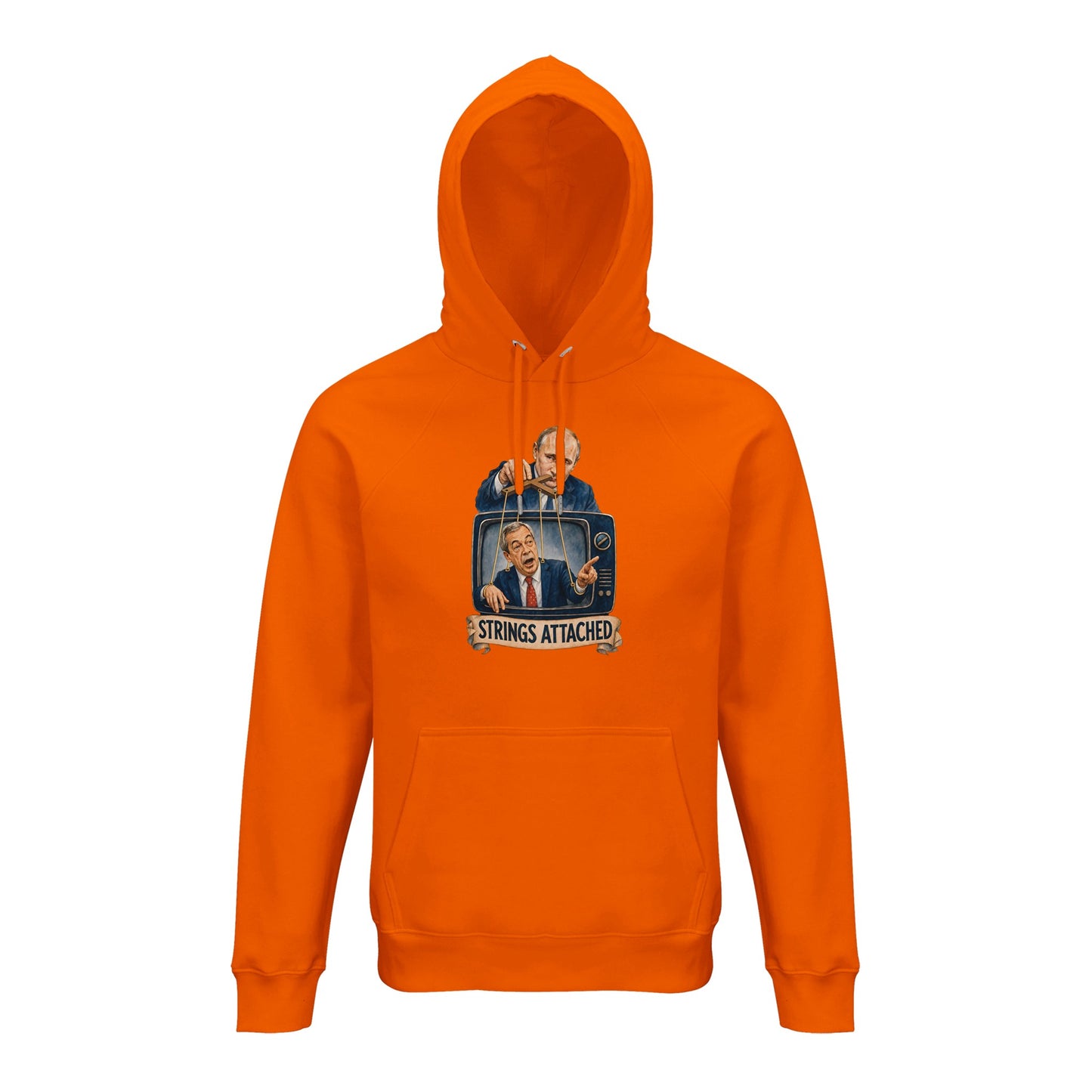 Strings Attached Political Satire Hoodie — product view 7